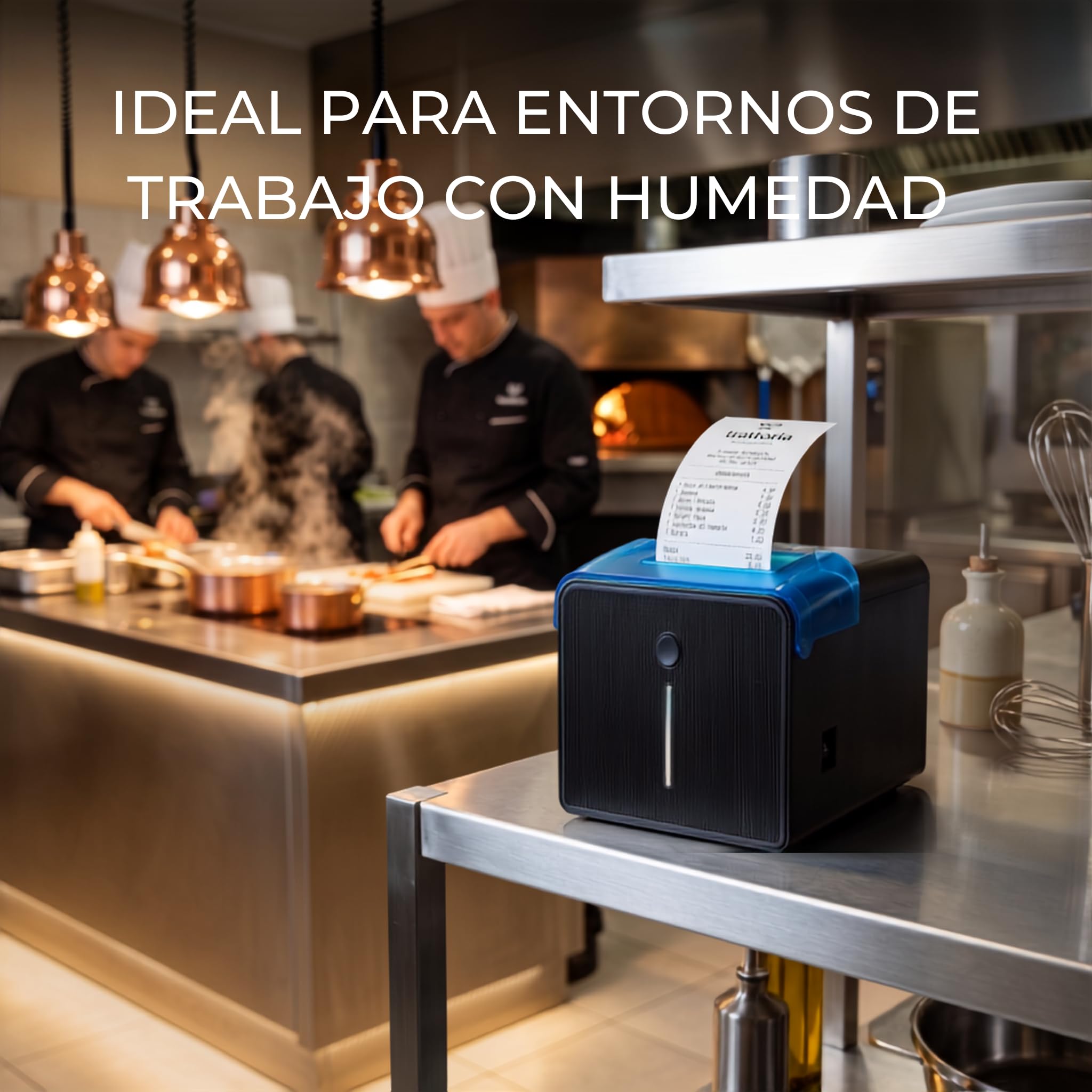 Mercurio 260 Impresora Térmica de Tickets 80mm - Impresora TPV Ultrarrápida 260 mm/s, Conexión WiFi, LAN Ethernet y USB | Térmica Directa para Hostelería, Restaurantes y Comercio