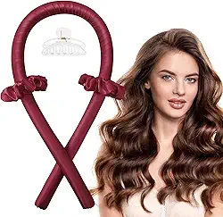 Cachos sem calor, sem calor, modelador de cabelo sem calor, modelador de cabelo sem calor, conjunto de cachos de cetim sem calor, modelador de cabelo sem calor, faixa de cabeça para modelador de cabelo noturno