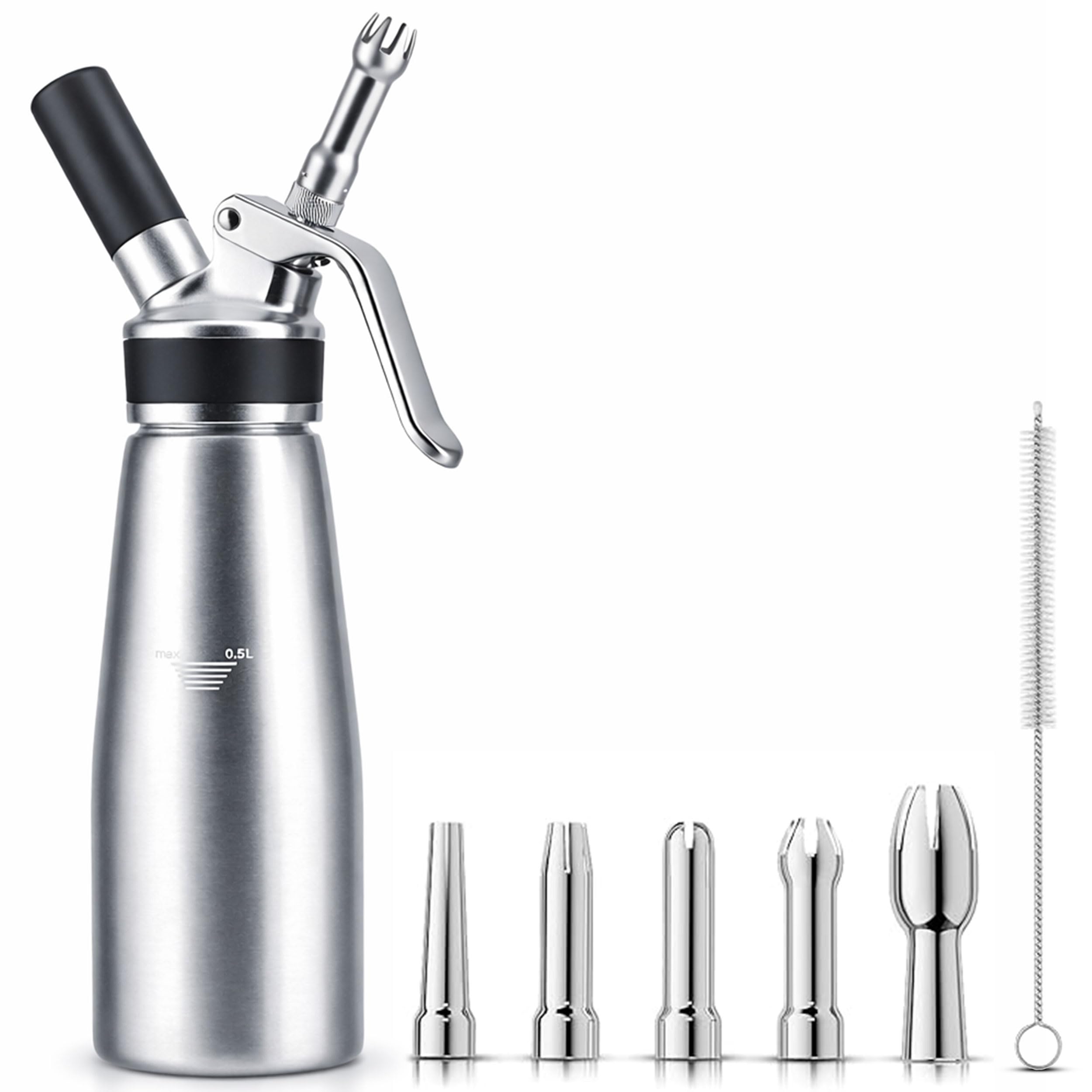 Opulencio Professional Aluminum Whipped Cream Dispenser