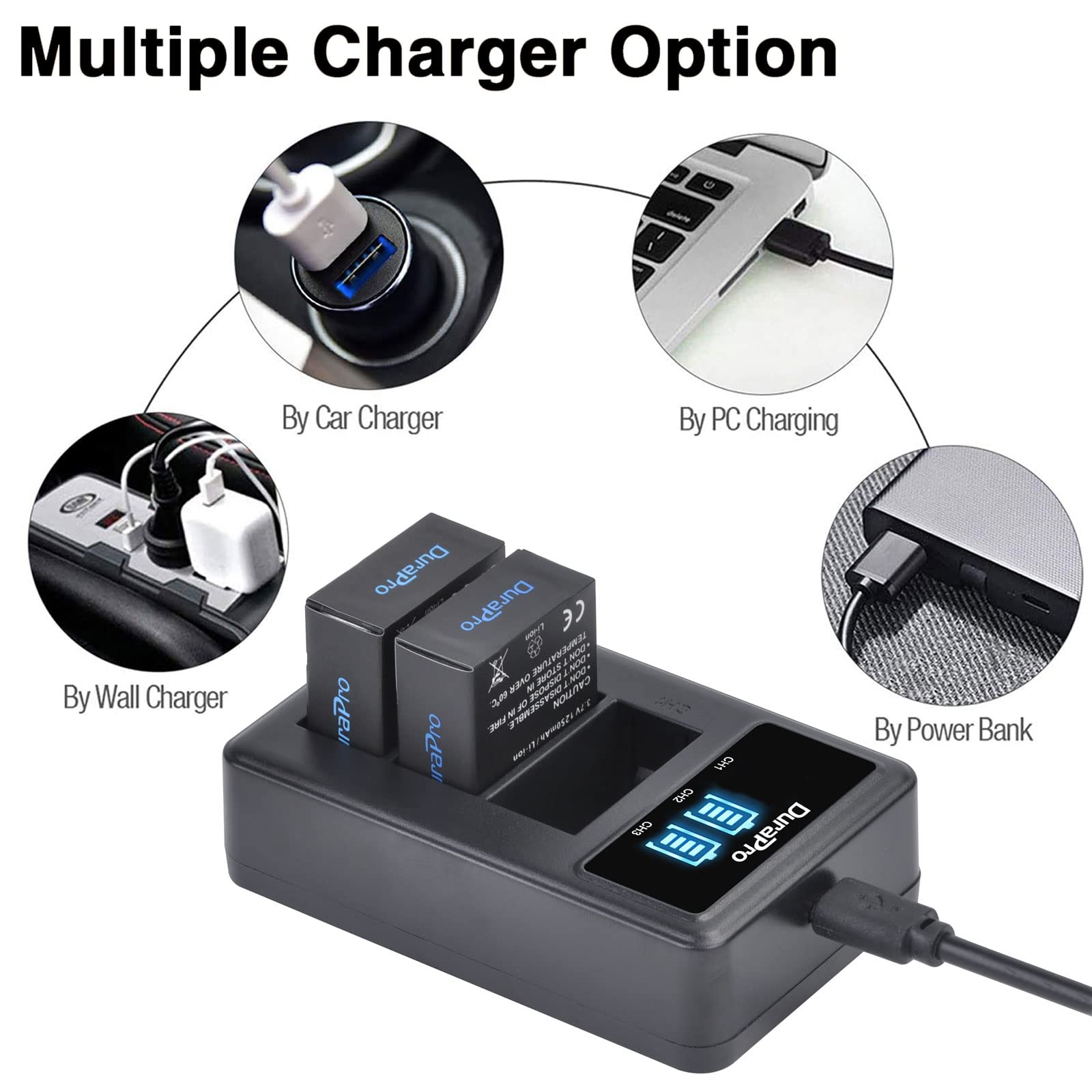 4db 1250mAh AHDBT-301 Kamera Akkumulátor USB Kettős Töltő GoPro Hero3 Akkumulatorhoz Gopro Hero 3 Hero 3 Kamera