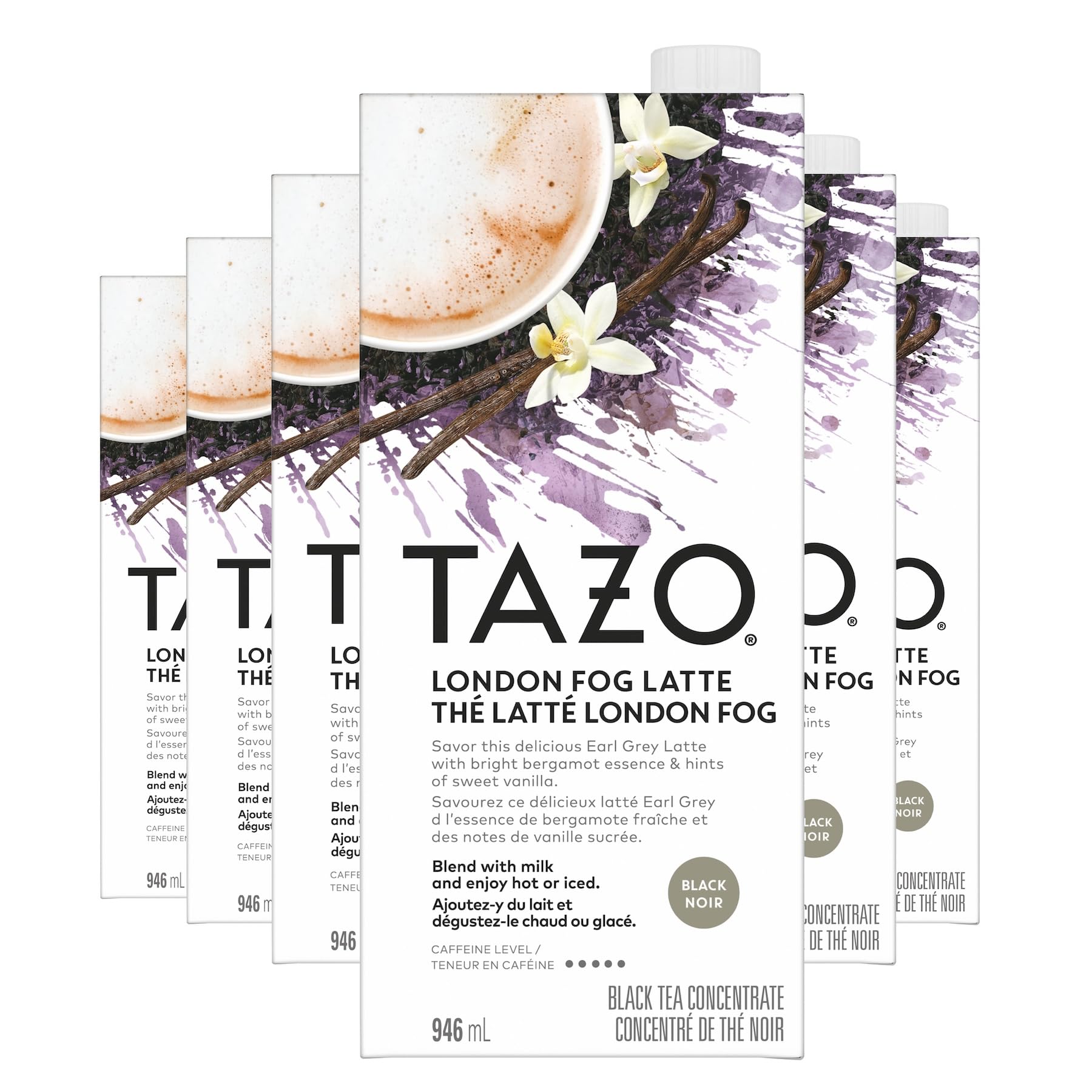 TAZO London Fog Latte Concentrate - 946 mL (Pack of 6), At Home Caf  Experience, Luxurious and Bold Flavors, Caffeinated, Enjoy Hot or Iced :  Amazon.ca: Grocery & Gourmet Food