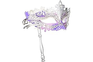 Hoshin Lilac Masquerade Mask: Enchanting Elegance