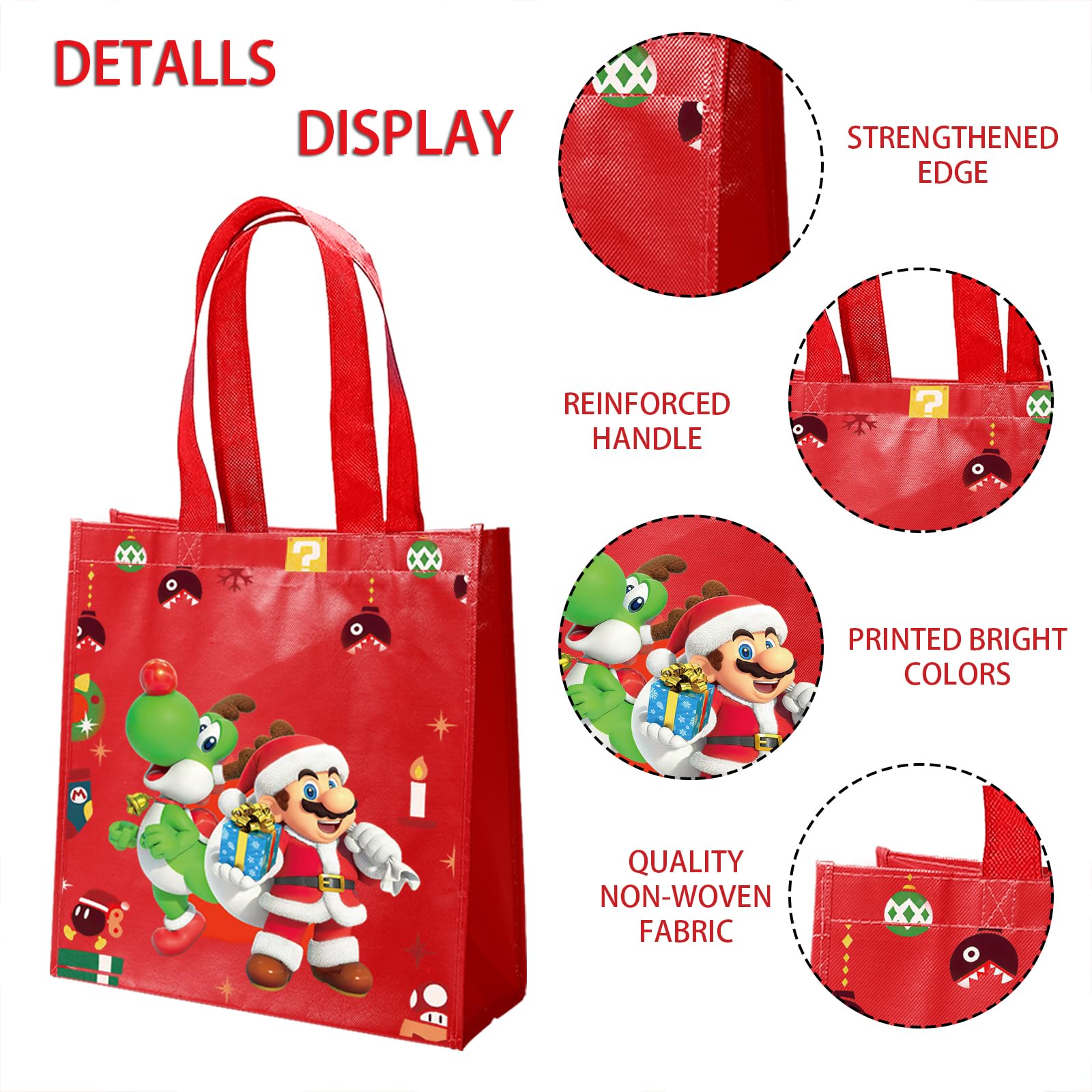 Amazon | OGHOBLYE マリオ クリスマスパーティー 記念品バッグ お菓子