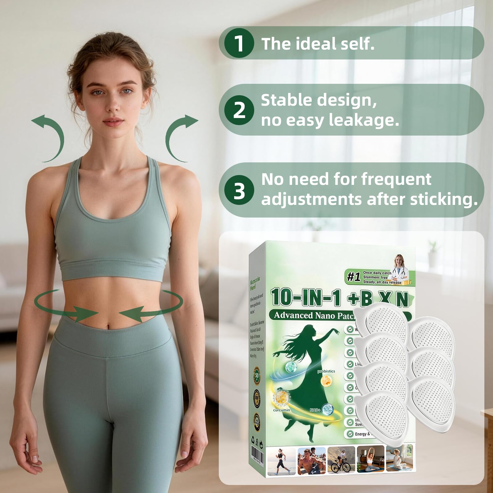 7Pcs 10-in-1 Advanced Berberine Patches, 2026 New Natural Body Care Patches for Women & Men, Design to Support Life Balance — view 2