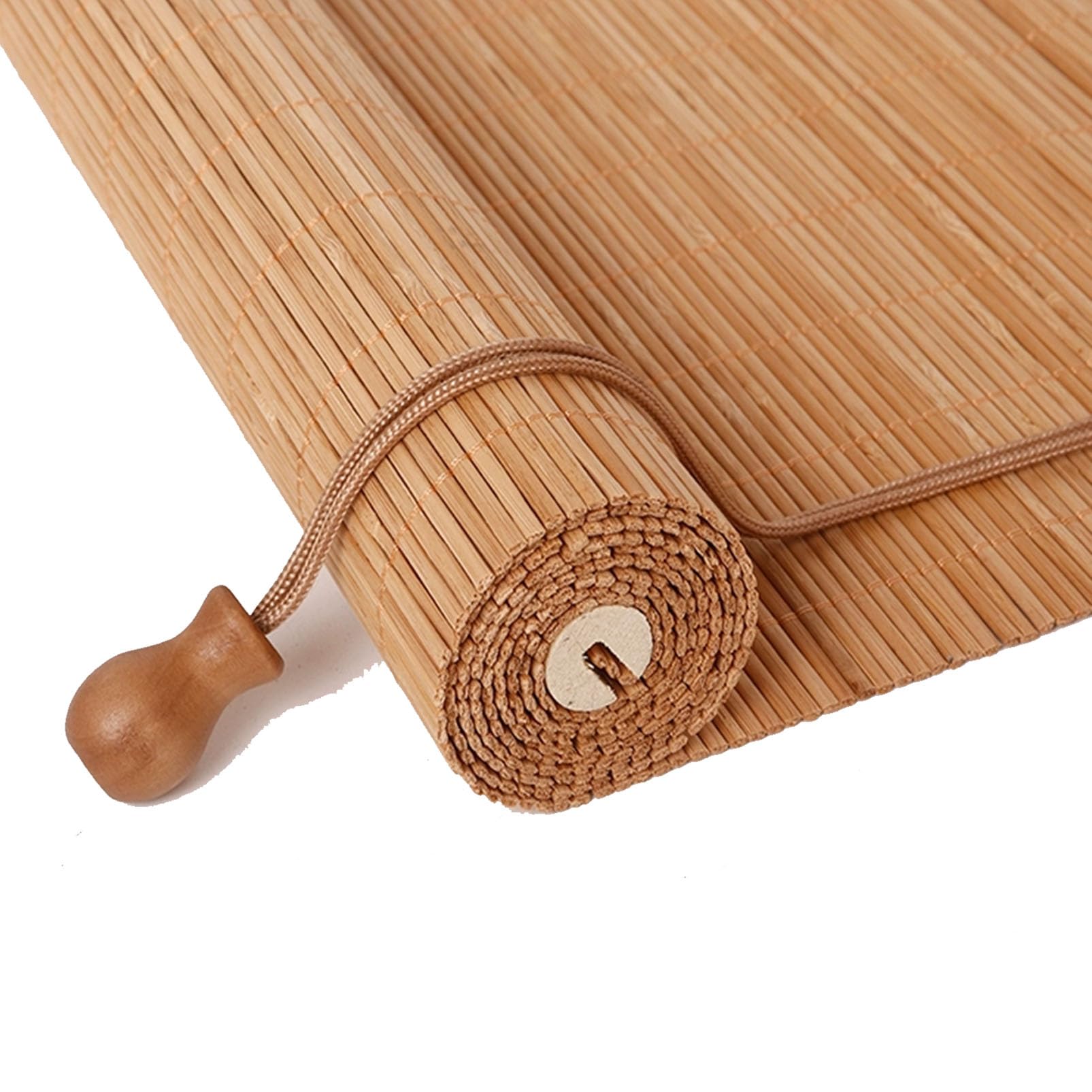 sur Mesure Store Venitien Bambou, Exterieur Store Occultant, Fenetre Tissé à La Main Facile à Installer Stores À Rouleaux Romains, avec Levage Bambou Occultant pour Patio/Jardin/Fenêtre
