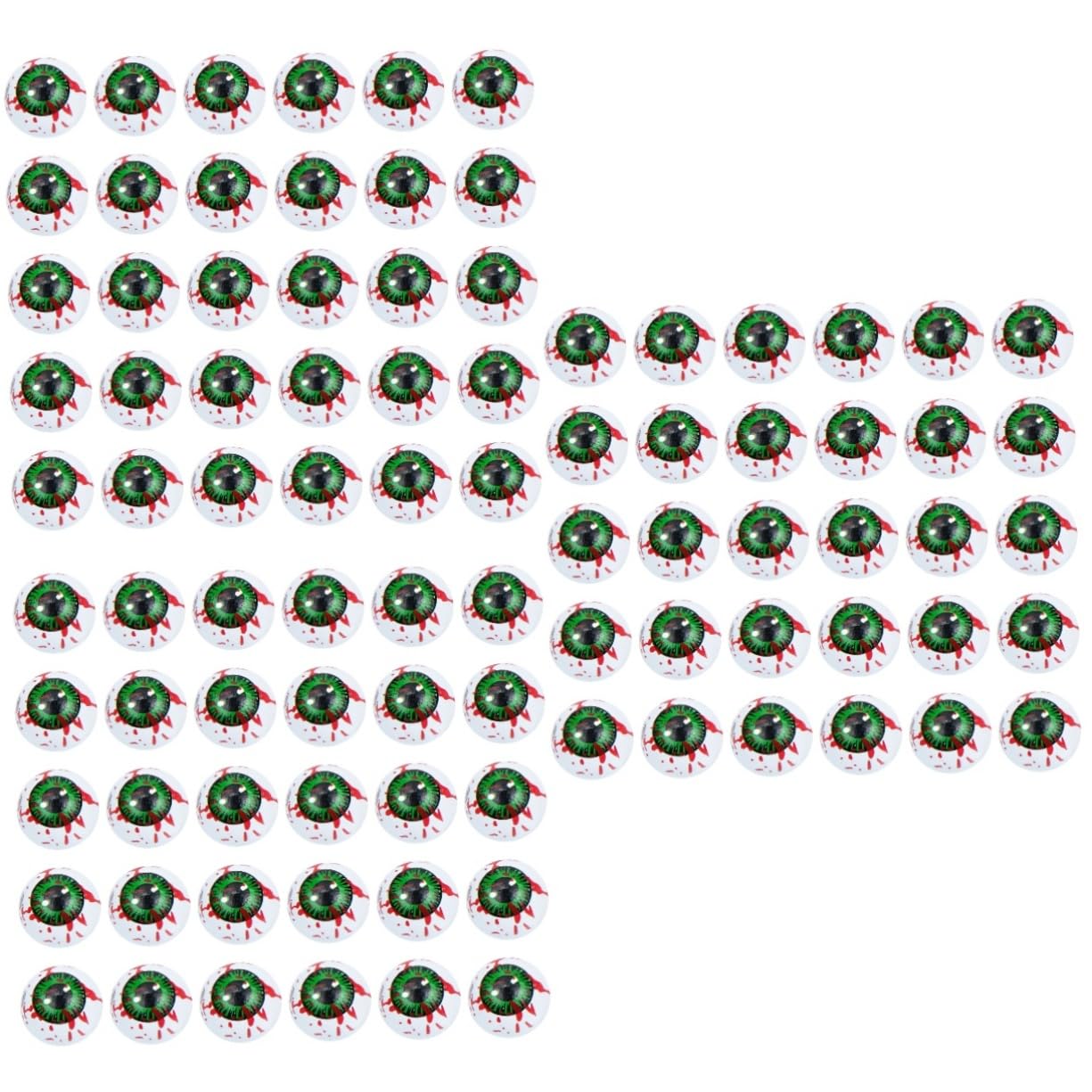 NUOBESTY 300piezas Abalorios De Madera Estilo Halloween Espaciadores Patrón De Ojos Para Manualidades Diy Accesorios Creativos De Madera Para Pulseras y Collares