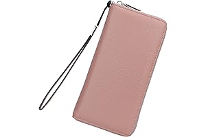 Spartina 449 Large Capacity Women’s Leather RFID-Blocking Zip-Around Wristlet