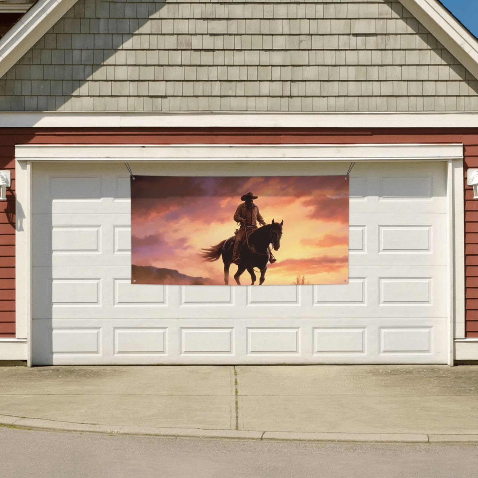 3 pezzi di decorazioni da appendere per feste western, striscioni