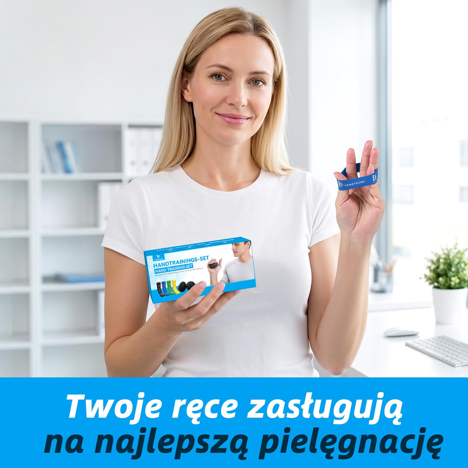 Trenerem Palców, Zestaw Trenera Dłoni i Palców 6 Sztuk, Wzmacniacz Przedramienia, Piłka do Ćwiczeń Dłoni, do Ćwiczeń Celowanych, Budowy Siły, Ulgi i Regeneracji