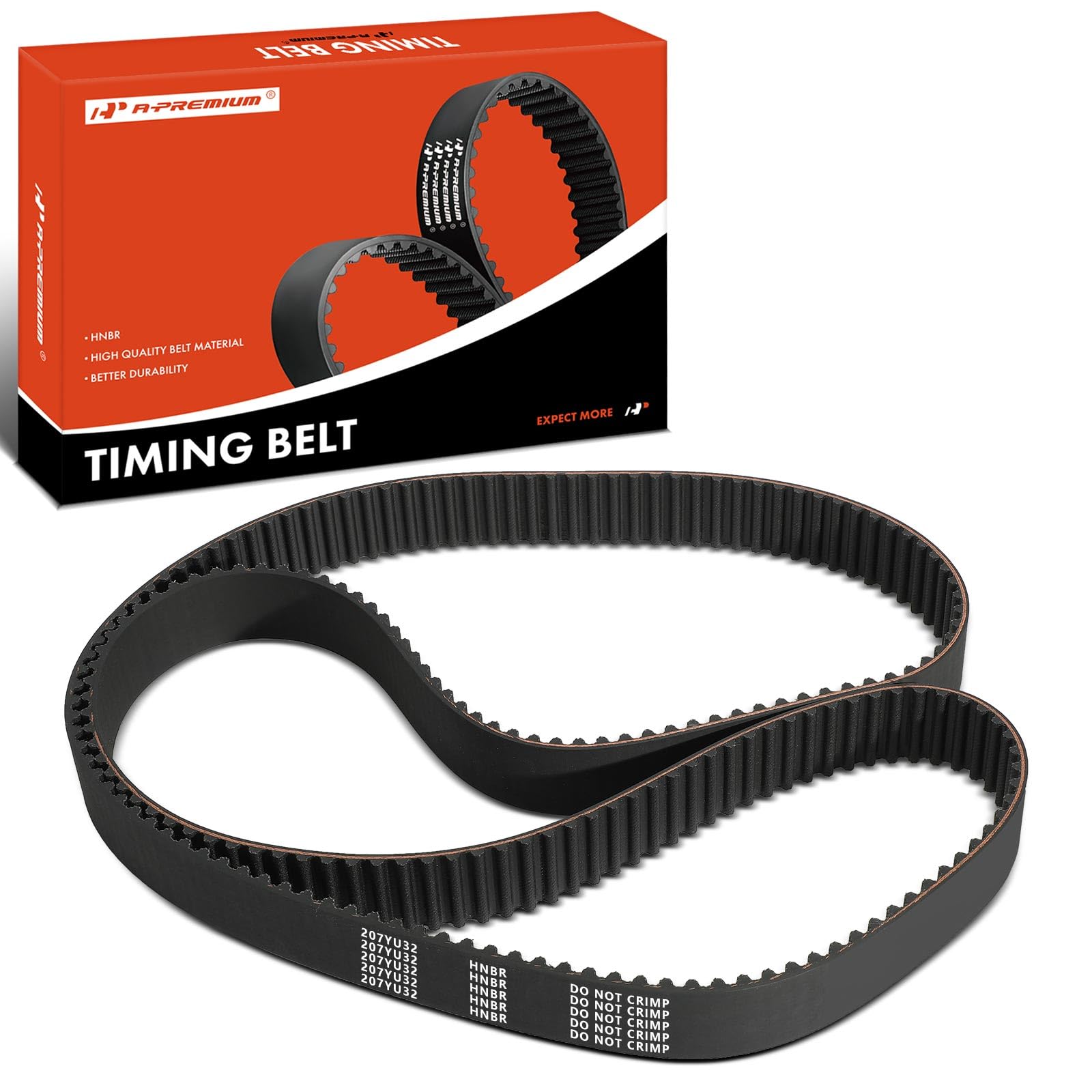 A-Premium Engine Timing Belt Compatible with Hyundai Sonata 1999-2005,  Santa Fe 2001-2006, Tucson 2005-2009, Tiburon 2003-2008 Kia Optima  Magentis