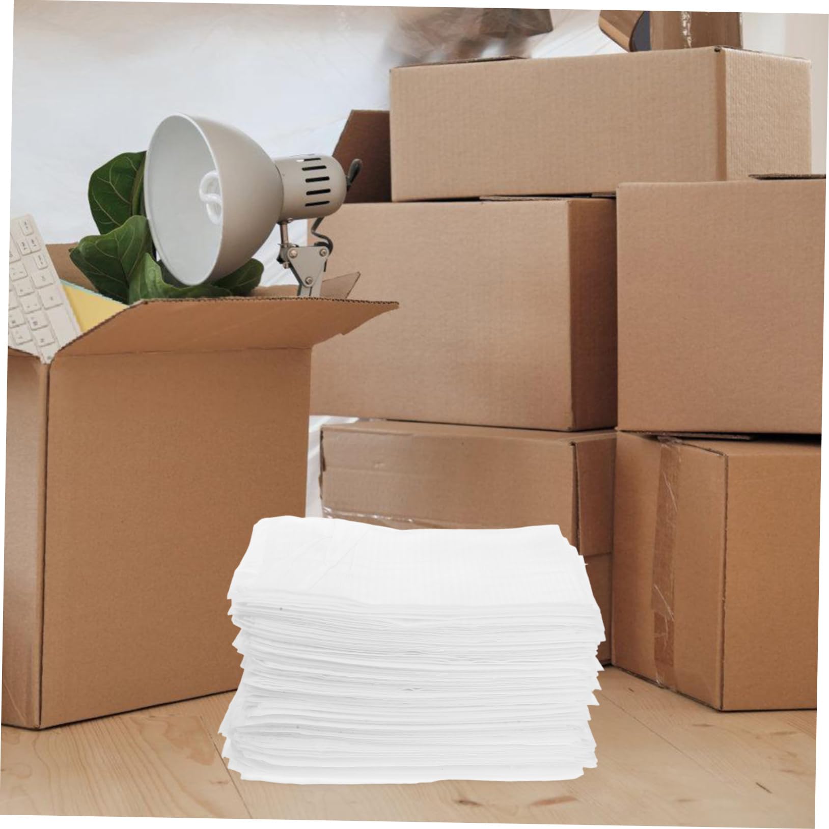 DOITOOL 300 Piezas Bolsas de Espuma Acolchadas para Embalaje de Platos y Vasos Material de Protección contra y Arañazos para Mudanzas y Envíos