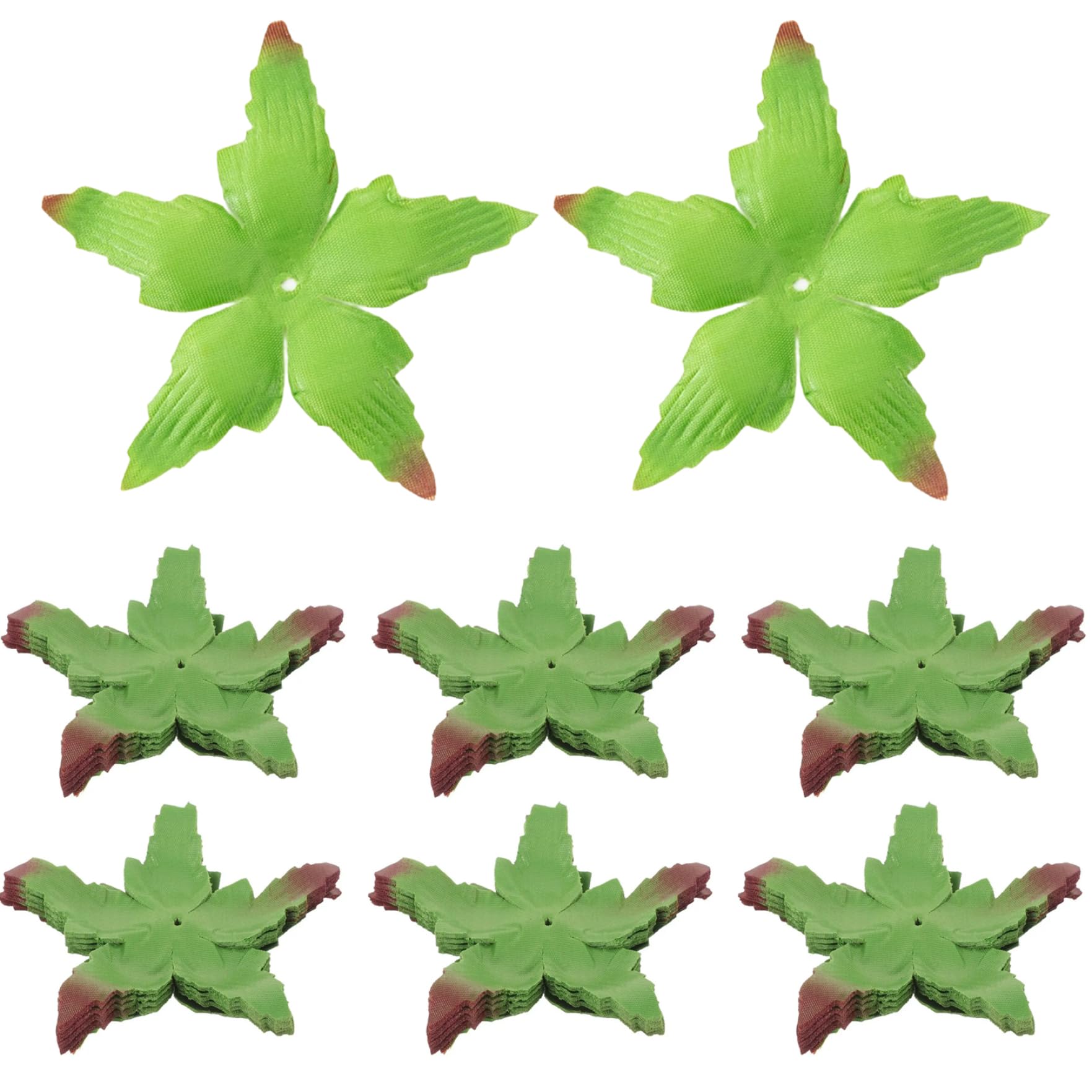 Takingup Green Leaves, 200Pcs 6.1X4.5 Inch Artificial Flower Sepals, Silk Leaves For Crafts Diy Rose Calyxes And Ery Decor Supplies