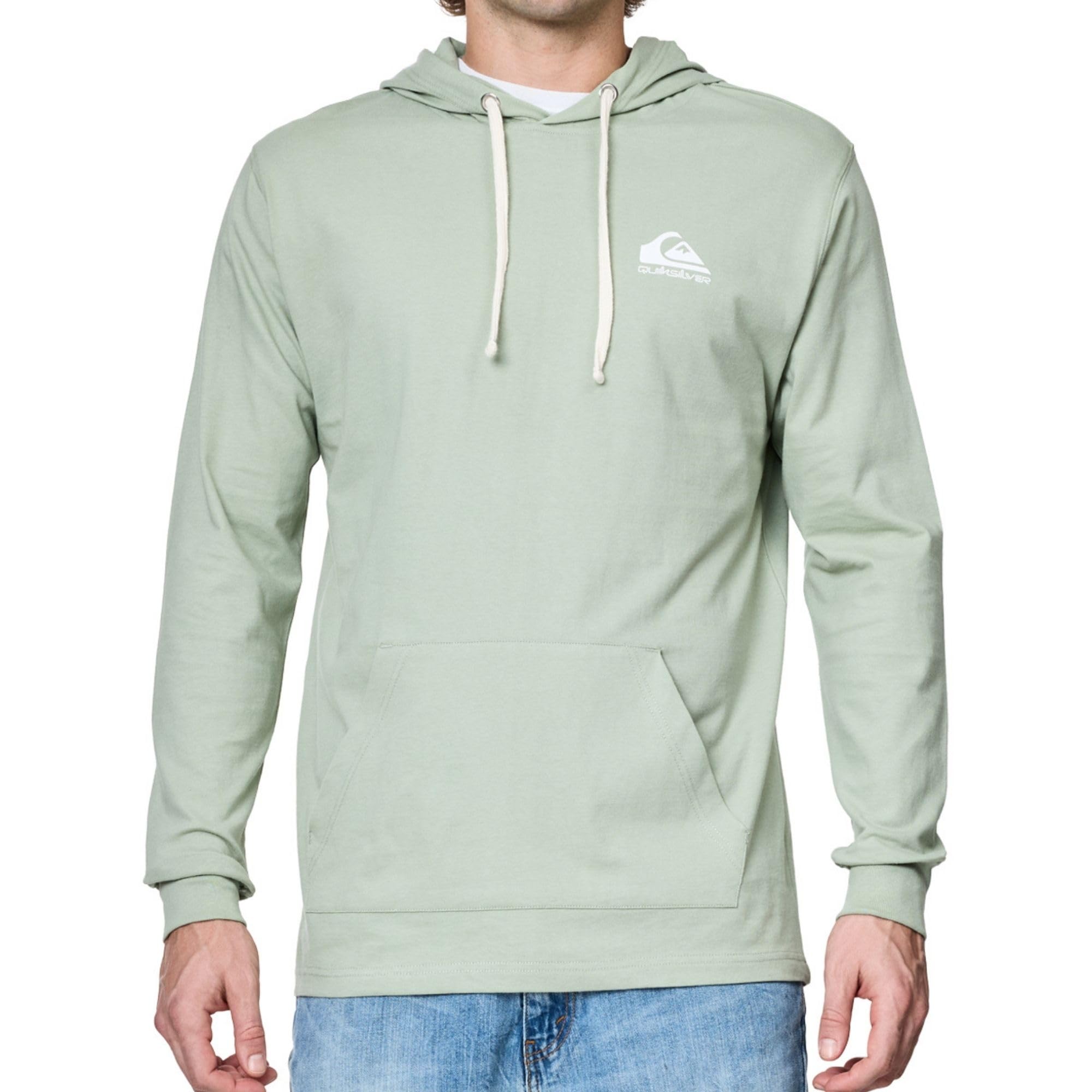 Quiksilver Hoodies for Men, Big and Tall Jersey Pullover Lightweight Sweatshirts for Men, Cotton Casual Hoodie