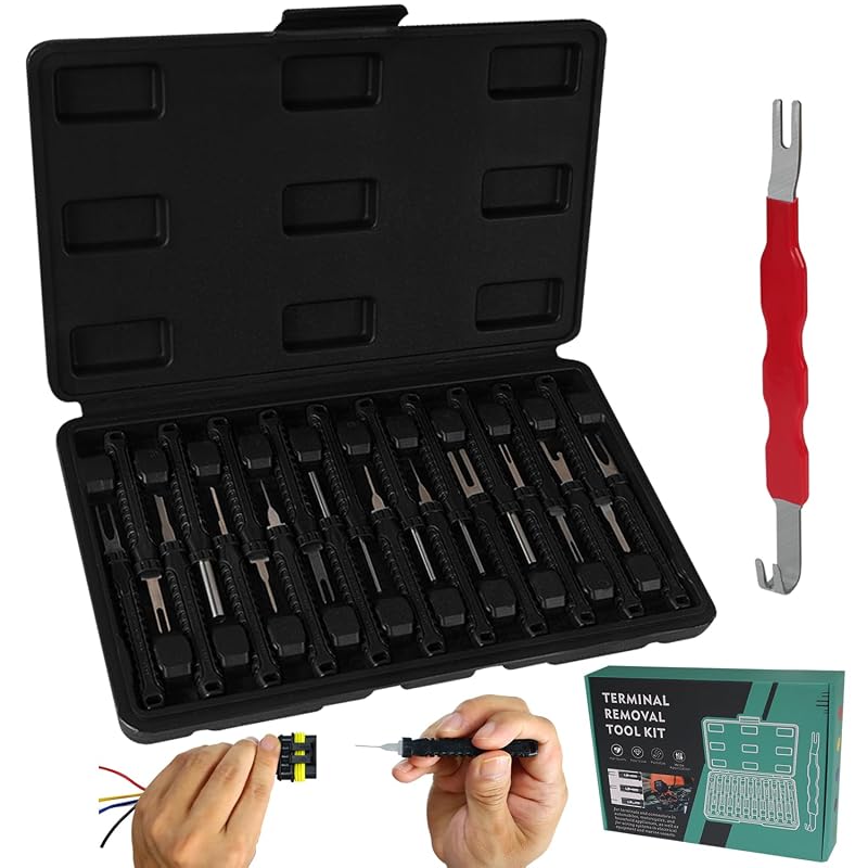 Kit de Ferramentas para Remoção de Terminais XLWJBES com Estojo Preto, 21 Peças