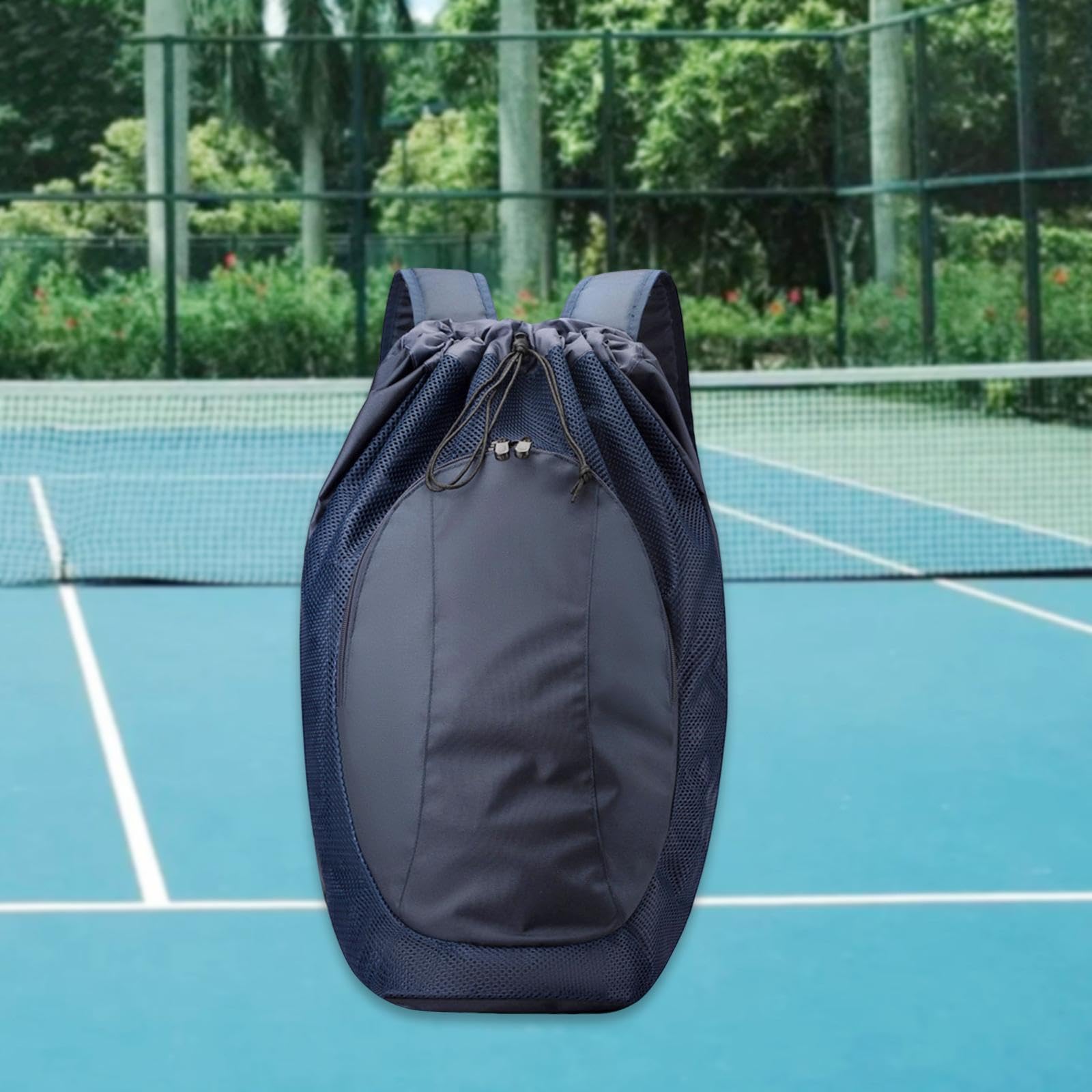 Gralara Zaino con Coulisse e Scomparto in Rete, Borsa Sportiva da Palestra, Borsa per Racchette da Badminton e per Il Nuoto
