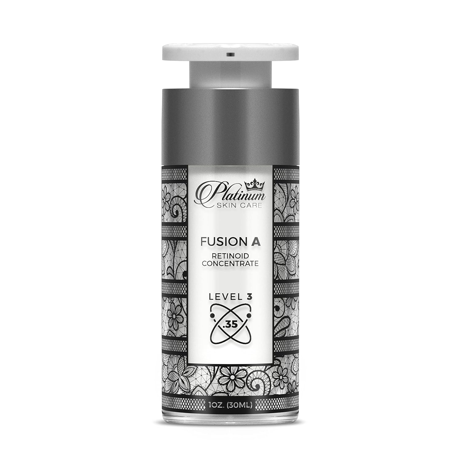 Fusion A Retinoid Concentrate (Level 1 .15%) Retinaldehyde, Hydroxypinacolone Retinoate, Retinol, Granactive Retinoid.