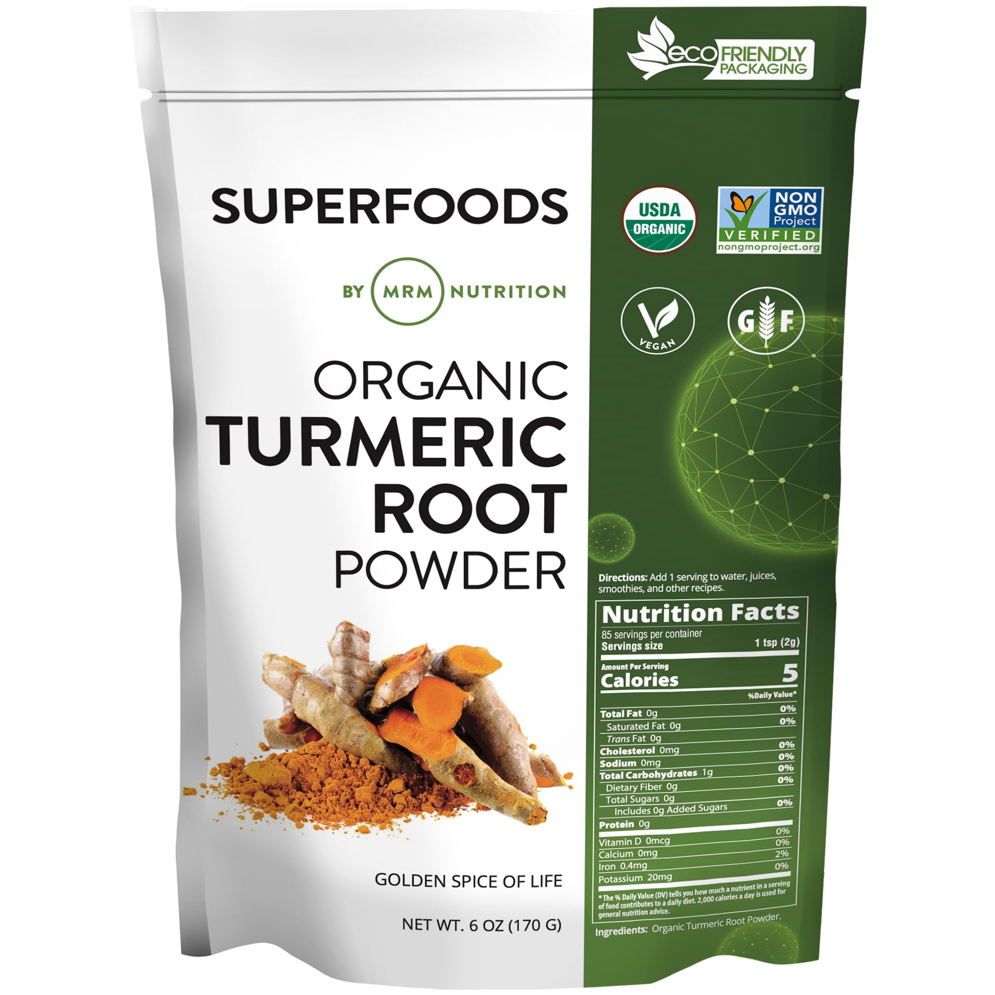 Amazon.com: MRM Organic Turmeric Powder - for Women and Men - USDA 