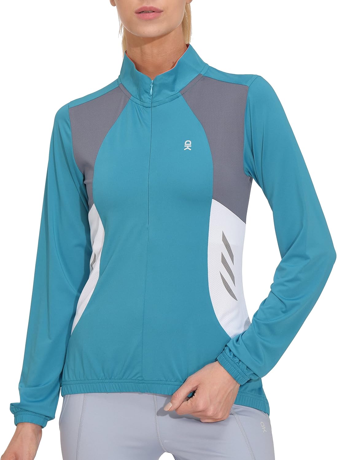 Little Donkey Andy Women's Half Zip Cycling Jerseys Long Sleeve Bike Shirts Running Hiking