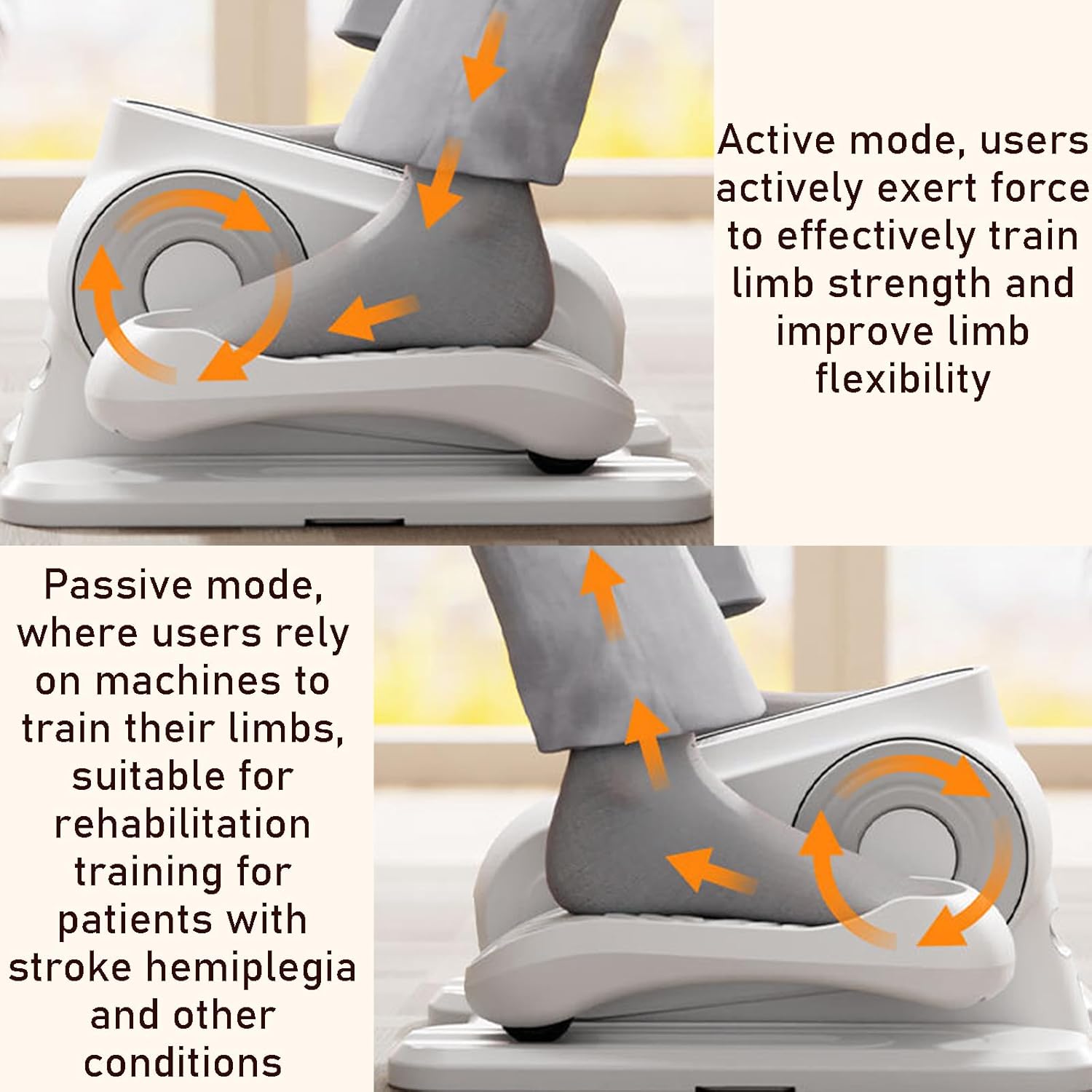 Under Desk Elliptical Machine, Electric Silent Pedal Exerciser, Magnetic Resistance Adjustable Intensity, Portable Leg Workout Equipment for Home Office Use