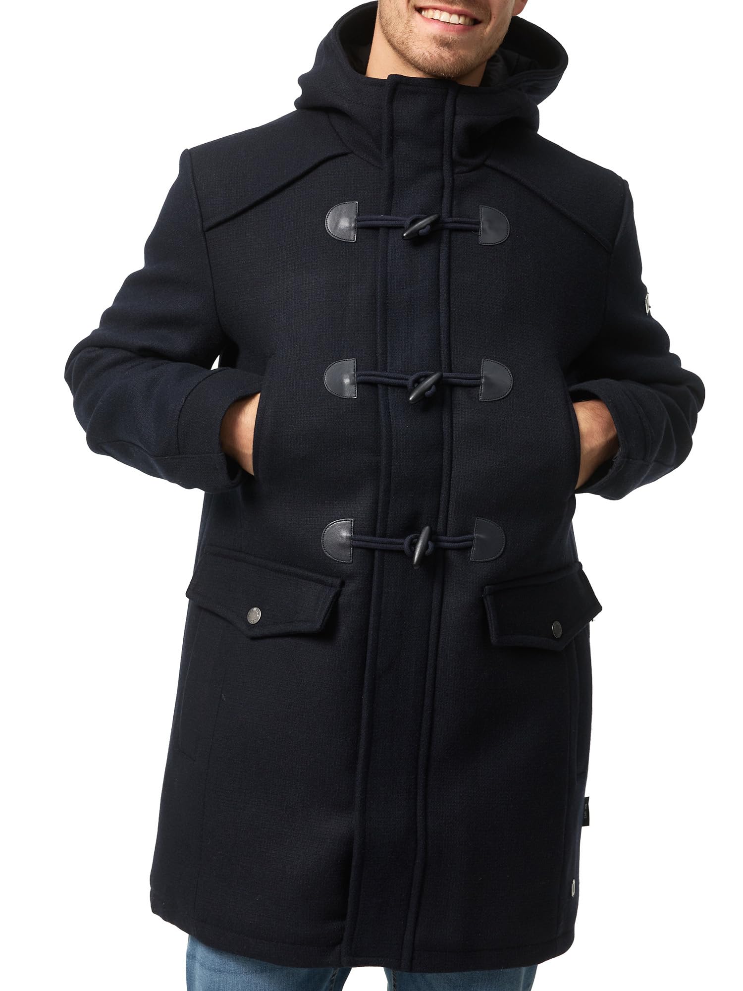 Indicode Hommes Liam Coat | Manteau d'hiver duffle-coat