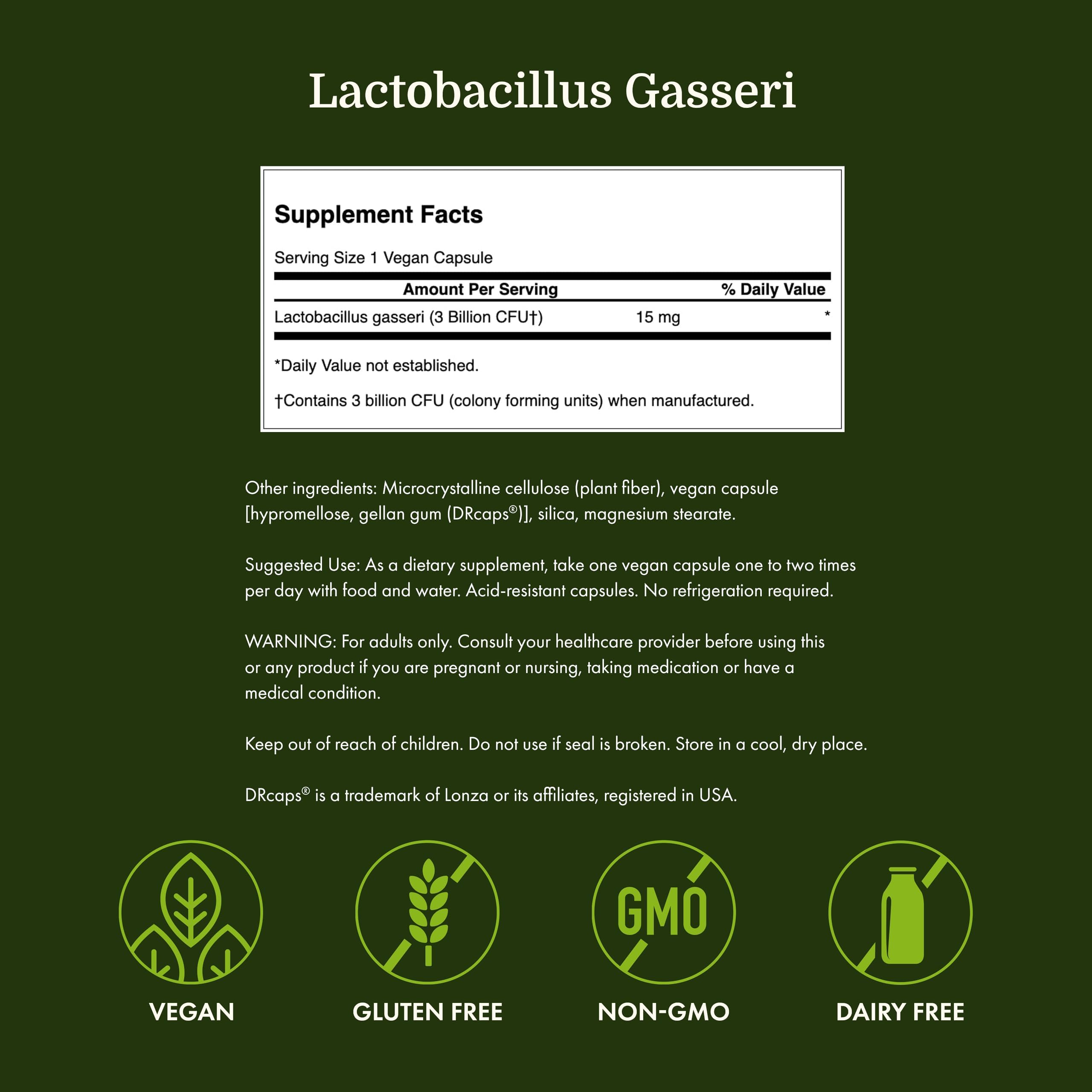 Swanson Lactobacillus Gasseri Probiotic for Adults, 60 Vegan Capsules — Amazon image 4