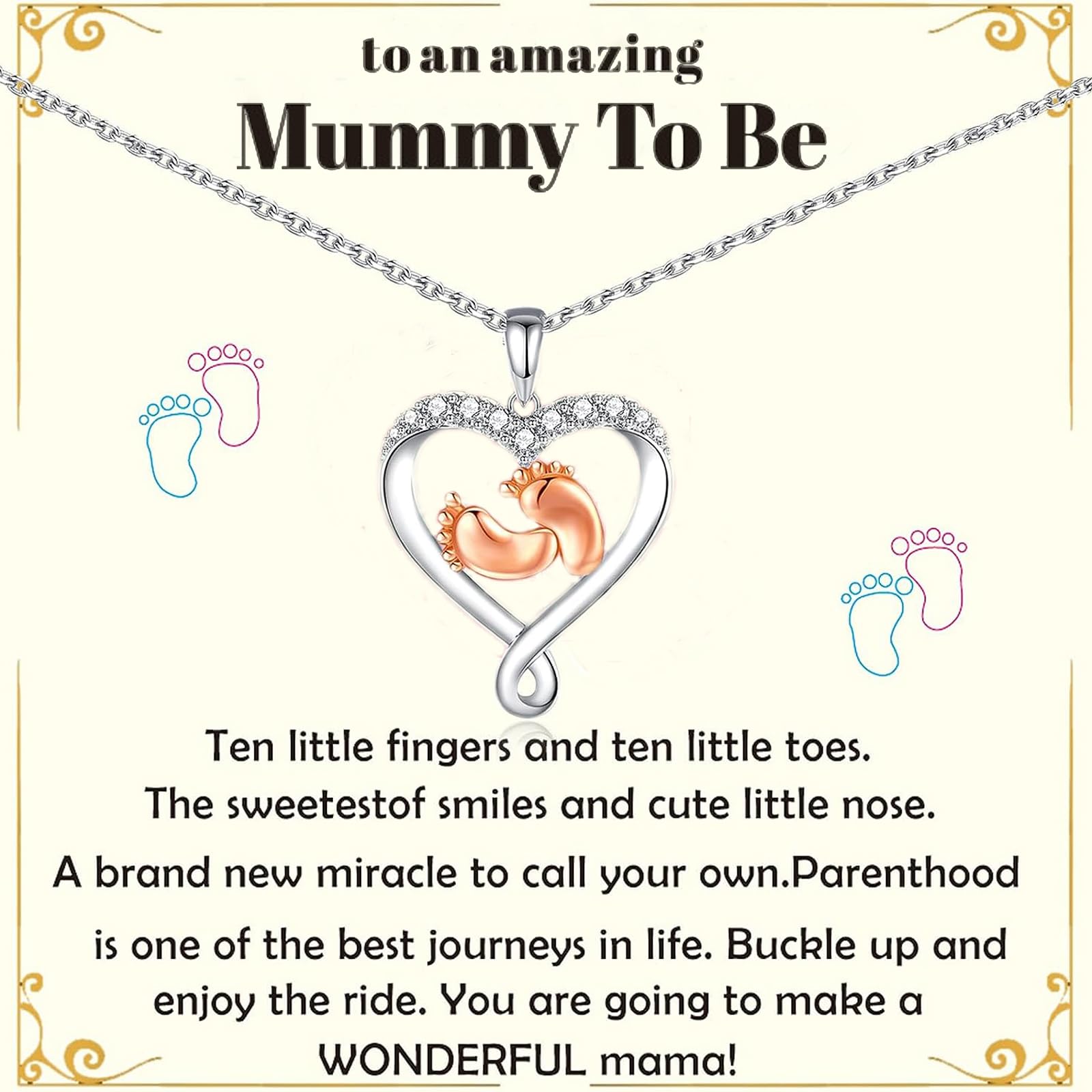 JohiuxFirst Mothers Day Gifts for Mum,Mum to Be Gifts,Pregnancy Gifts for Mum Expecting,New Mum Gifts,Mum Necklace for Women,New Mum Gifts for Women After Birth,Christmas for Mummy to Be Gifts