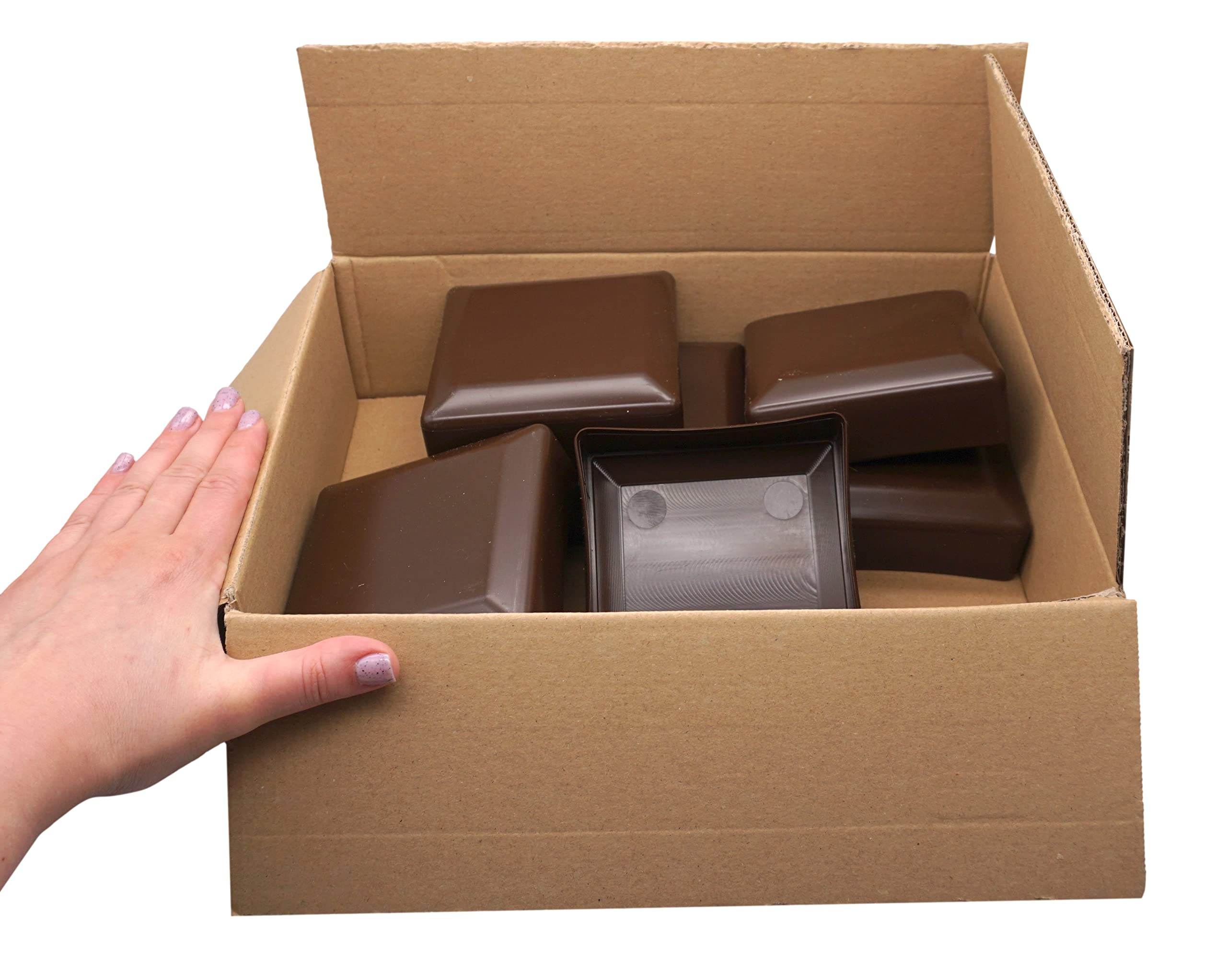 24 Tappi Per Pali Recinzione 10x10cm - Nero ABS | Con Viti - Foto 10