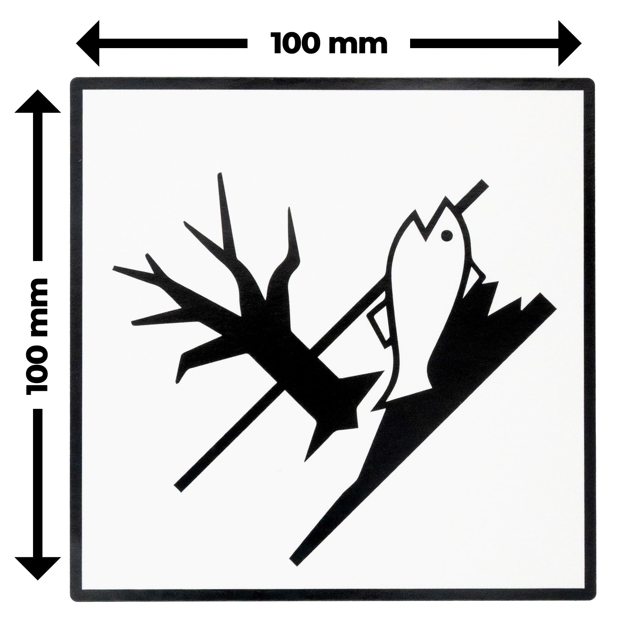 Image secondaire de Lot de 500 étiquettes de marchandises dangereuses 100 x 100 mm - MD Labels
