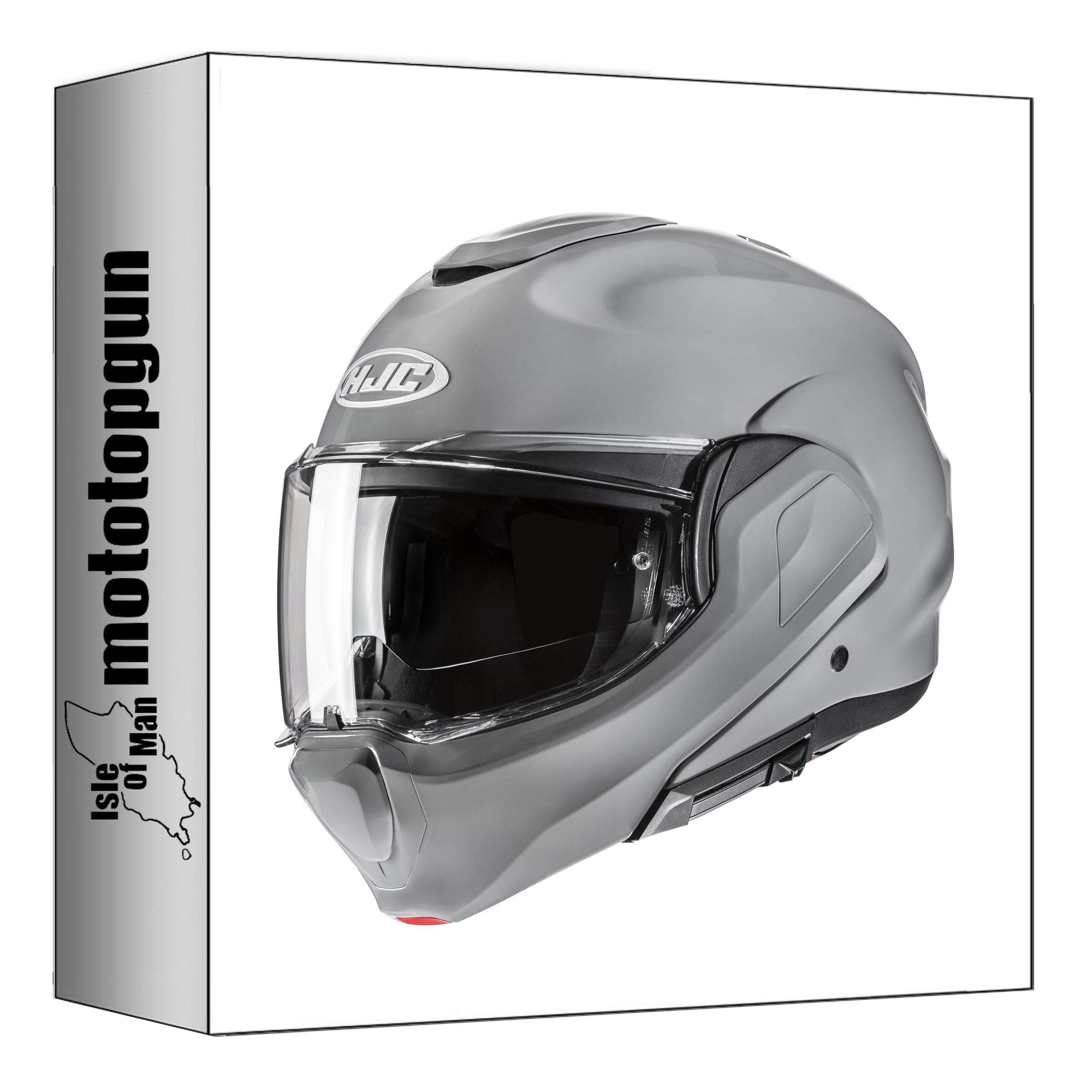 Casque modulable HJC F100 gris : finie la buée en taille M
