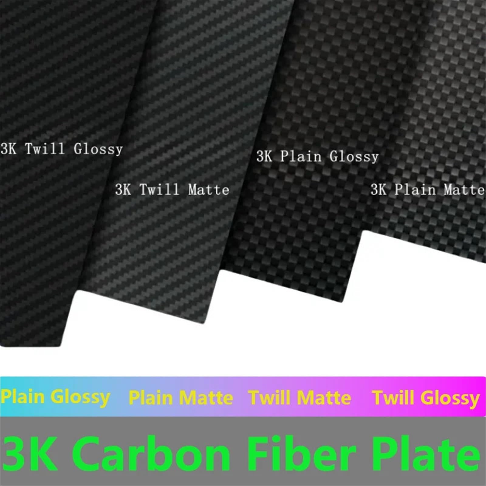 Carbonfaserplatten 2 STÜCKE 100 x250mm Kohlefaserplatte Plattenplatten Hohe Verbundhärte Material 0,5mm 1mm 2mm 3mm 4mm Dicke for RC für Heimwerker(Chocolate)