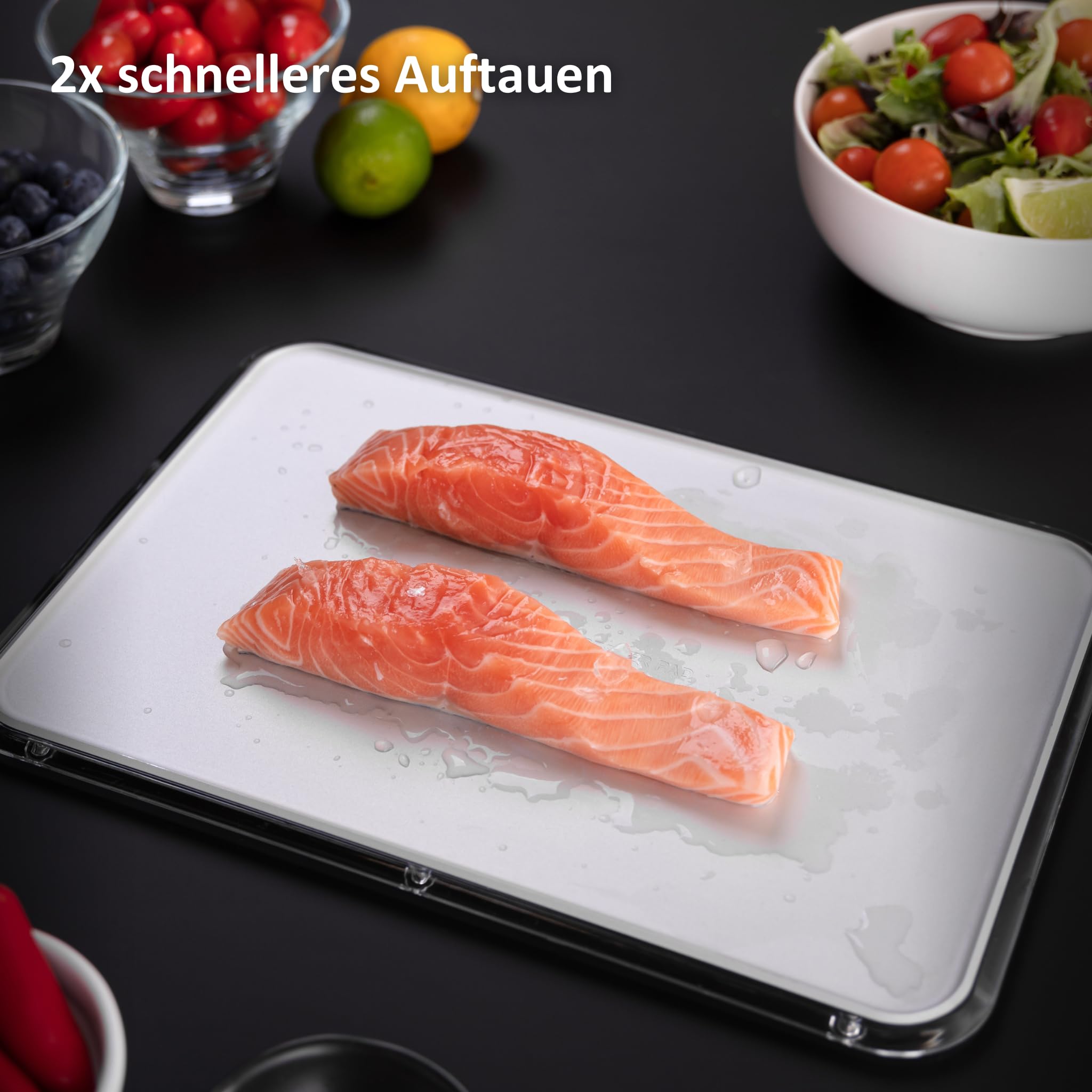 Haier Fresher Pad I Auftauplatte aus Aluminium für ultraschnelles Einfrieren & Auftauen I Auftaubrett mit antibakterieller ABT-Technologie I Schont Vitamine & Textur I Für Fleisch, Fisch & Gemüse