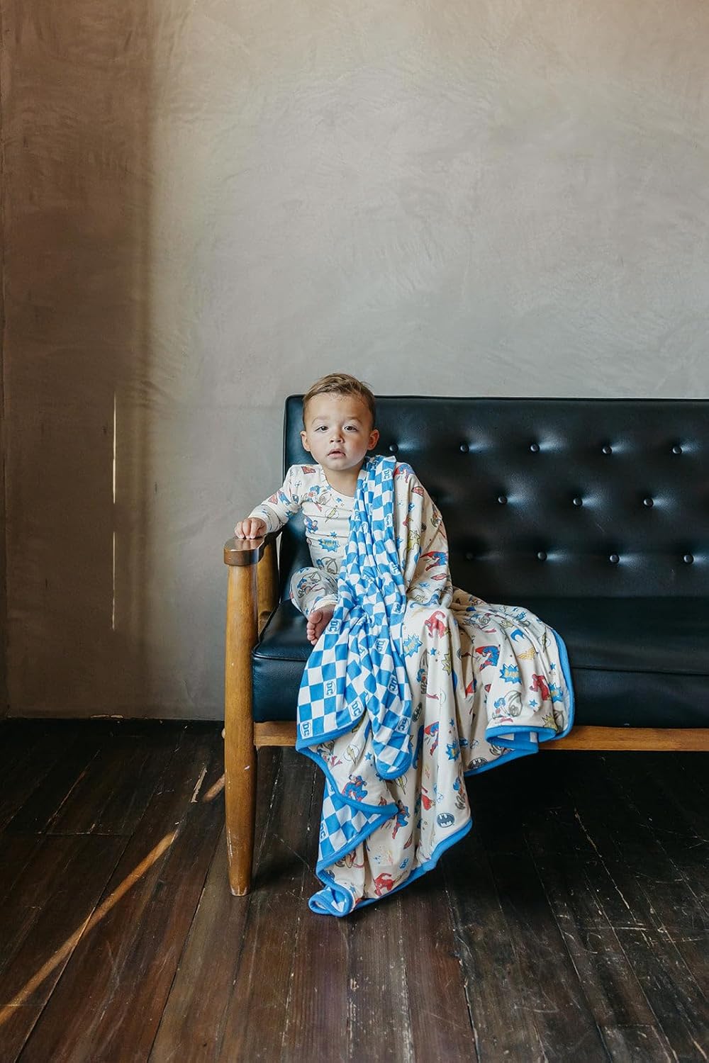 Copper Pearl Justice League Three-Layer Baby Blanket: Soft Quilts for Boys & Girls | Breathable, Cozy Toddler Blanket | Newborn Quilt | 46x46 Premium Polyester/Rayon