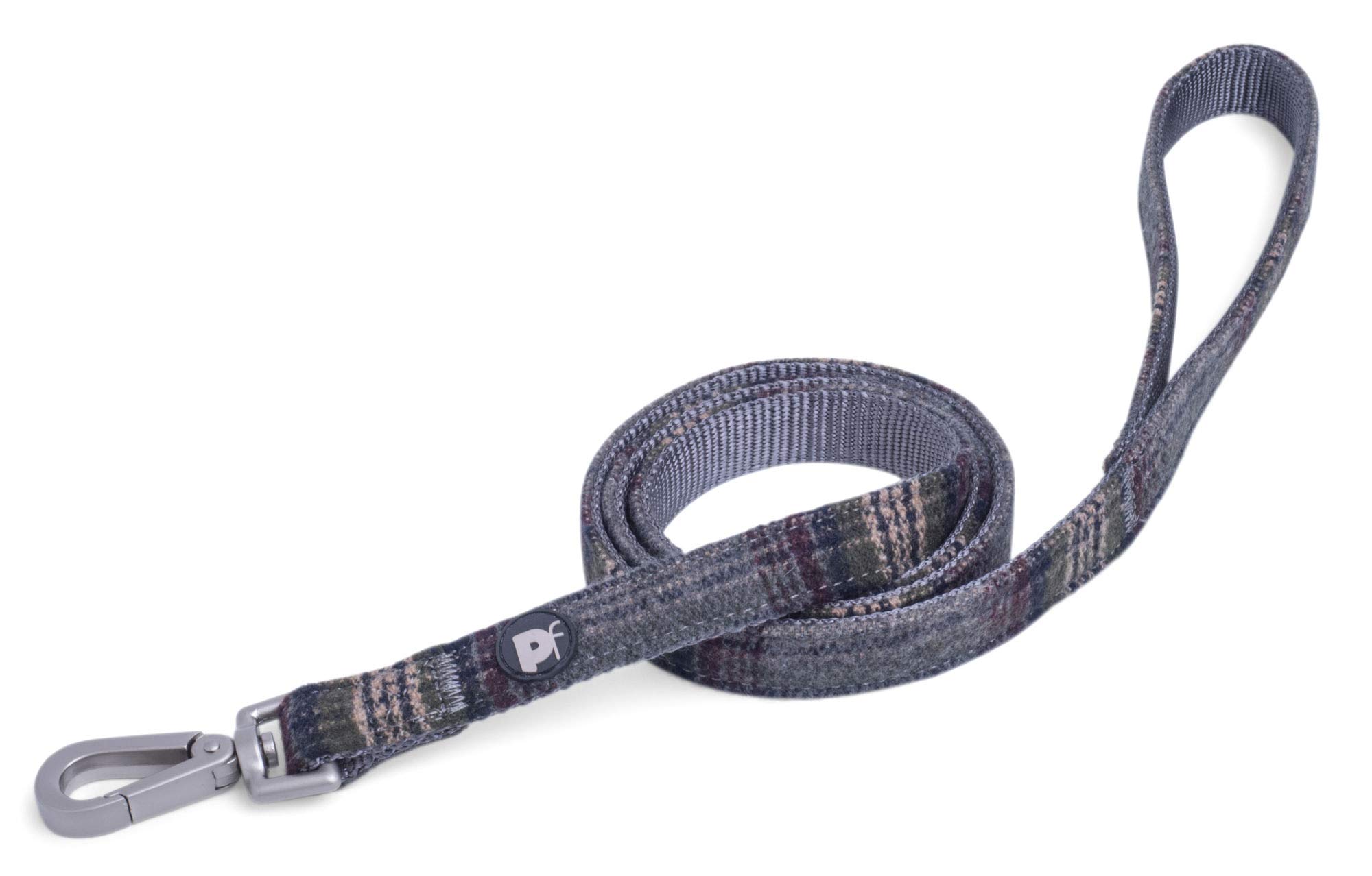 Petface Grey tweed lead