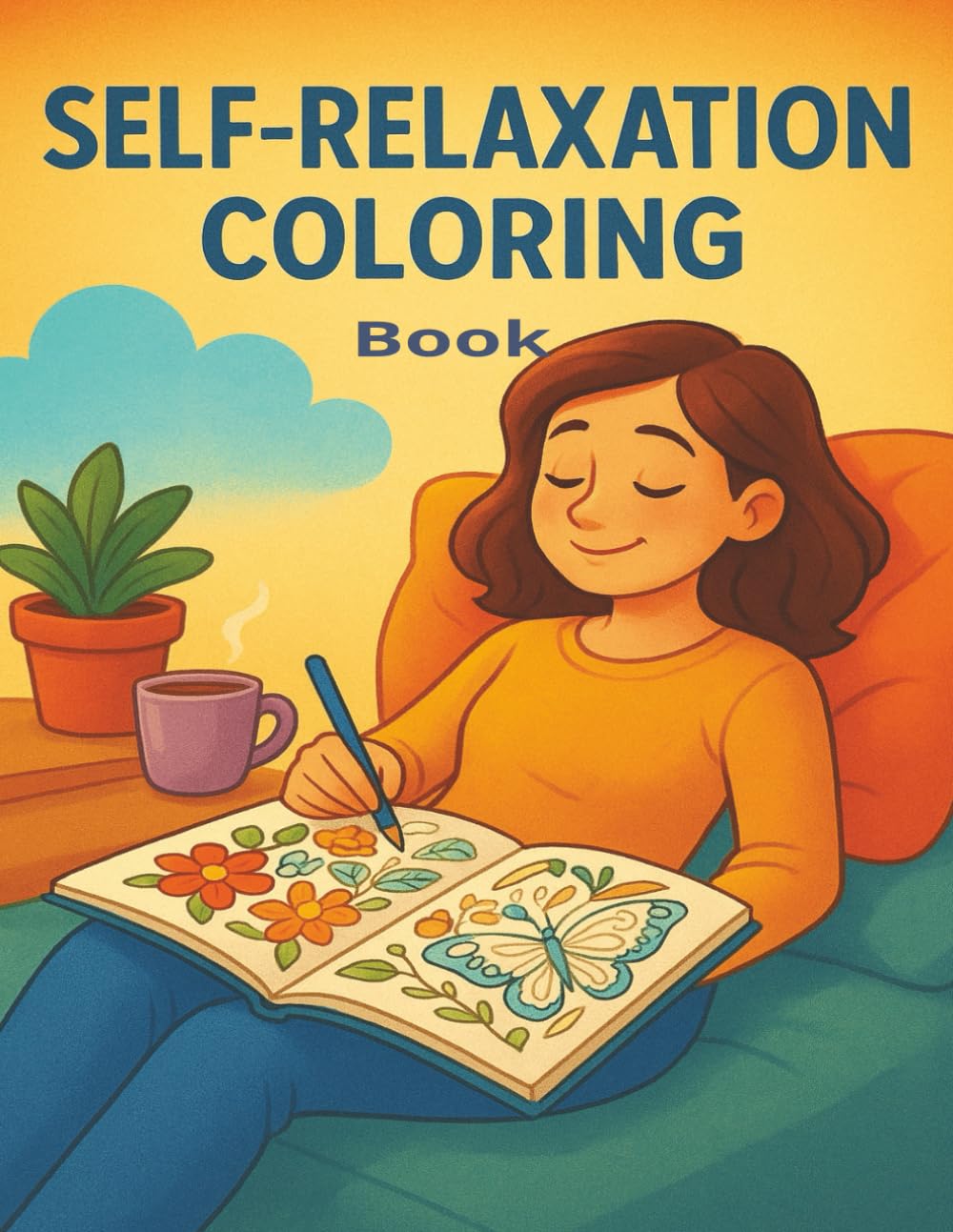 Self-Relaxation Coloring Book: Unplug, Unwind, and Unleash Creativity: Your Path to Peace, One Page at a Time.
