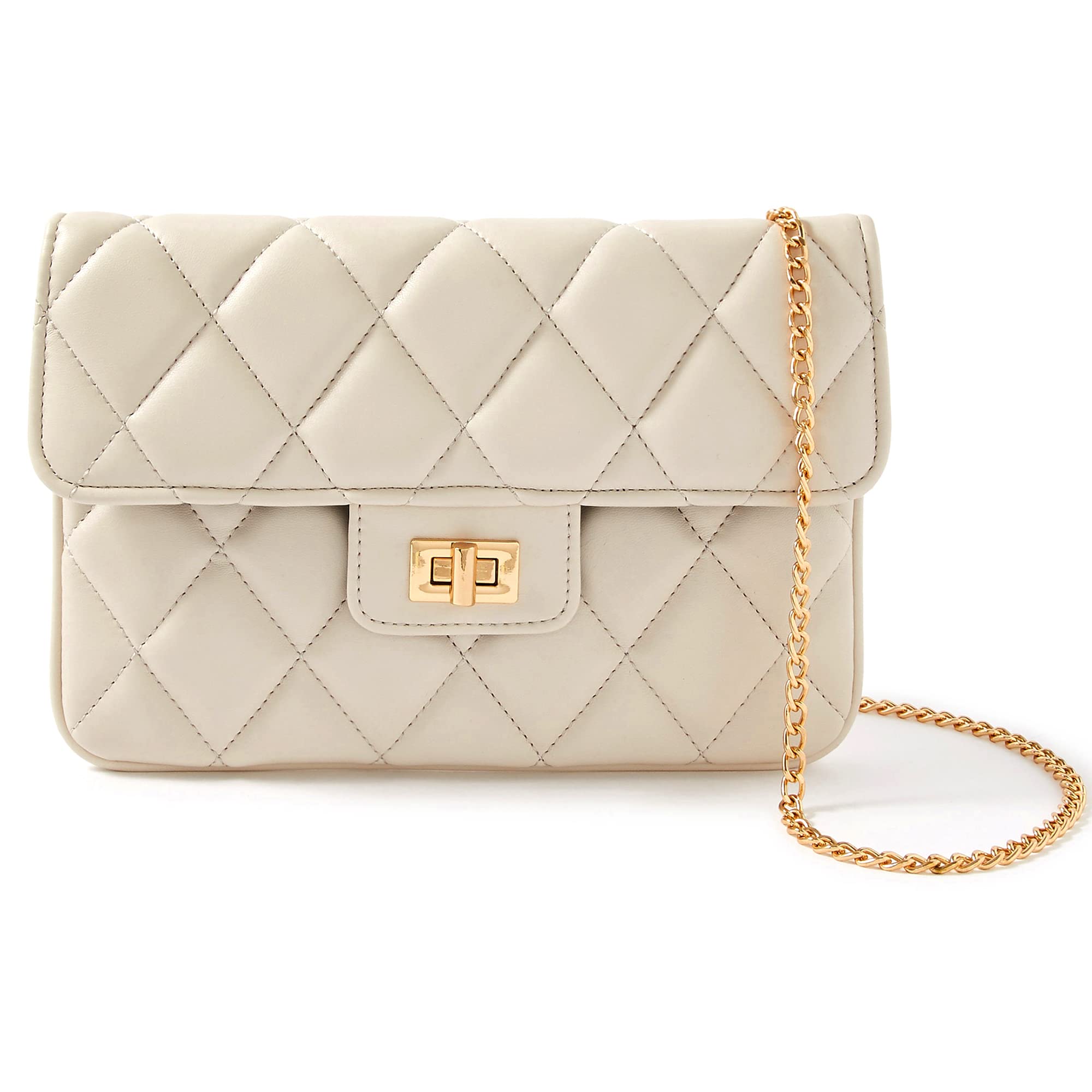 Accesorize London WomenS Faux Leather Cream Quilted Party Clutch (B09S633XLP) Amazon Price History, Amazon Price Tracker