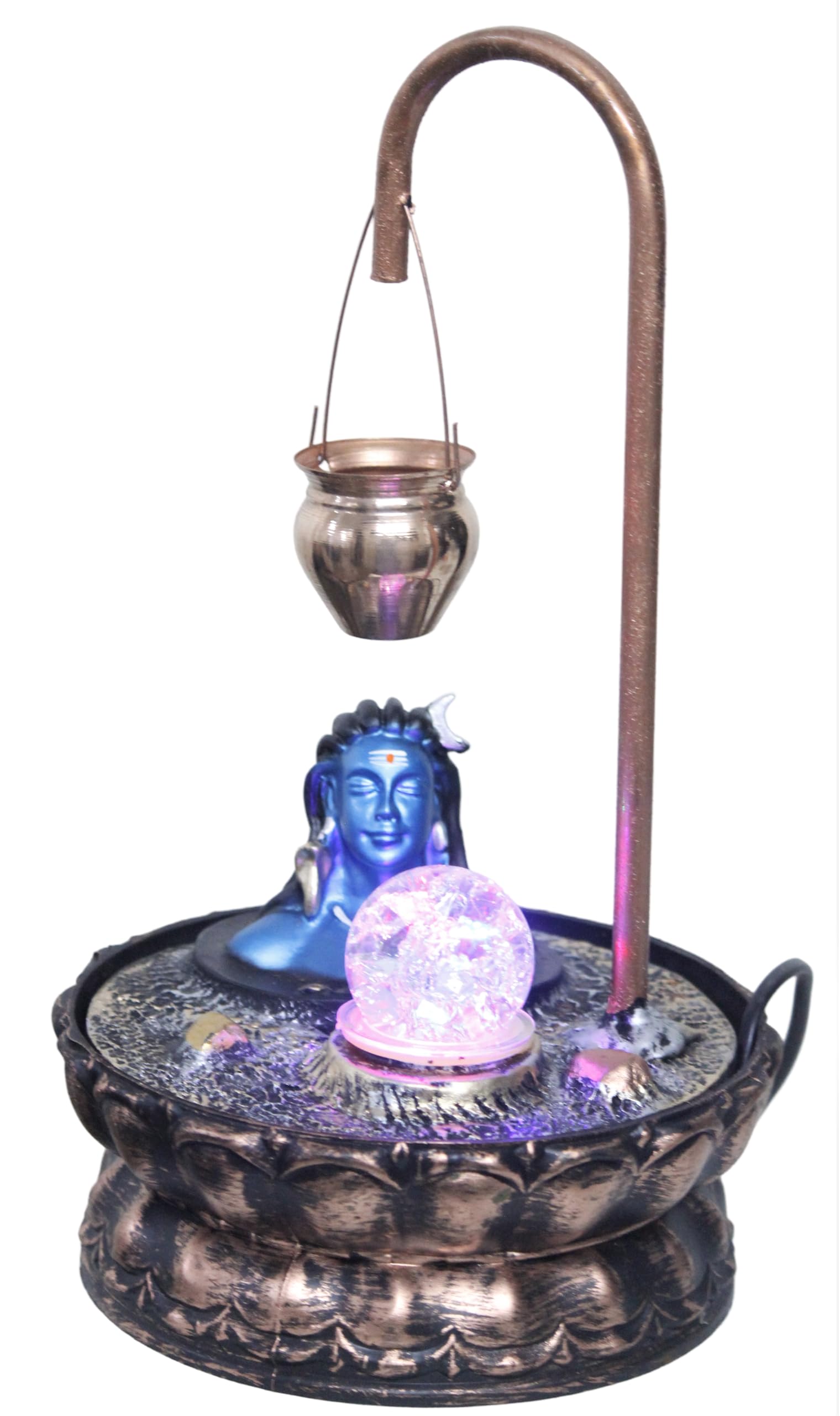 Adiyogi Water Fountain Indoor Water Fountain Lord Shiva Statue