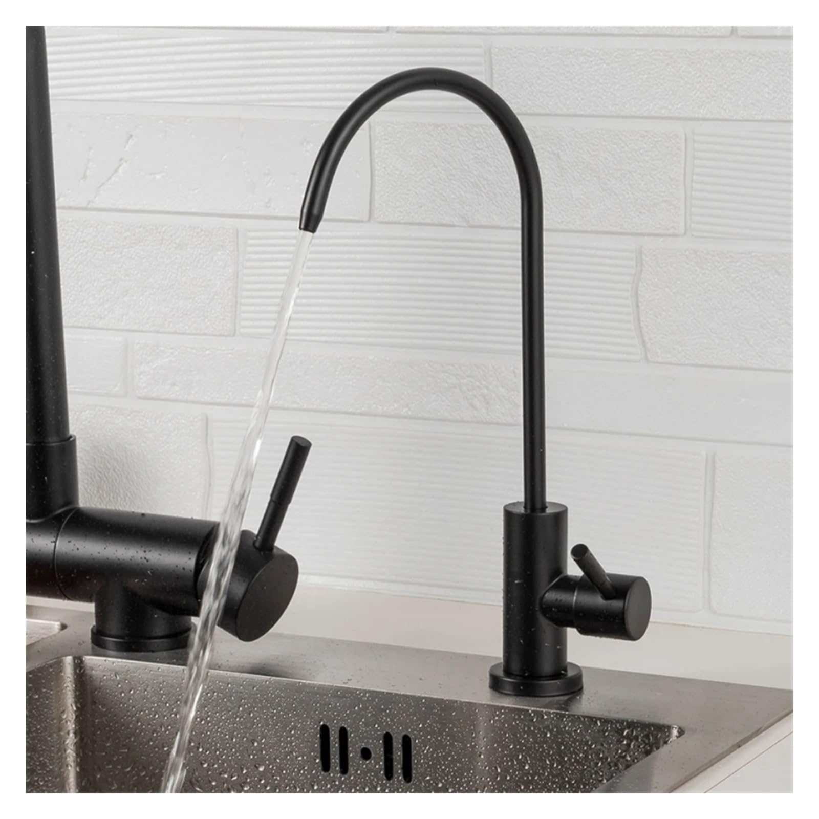 Faucet Stainless Steel Kitchen Faucet Direct Drinking Filter Tap Purifier, Bathroom Vanity Mixer Water Purification System for Healthy Living (OneColor A)