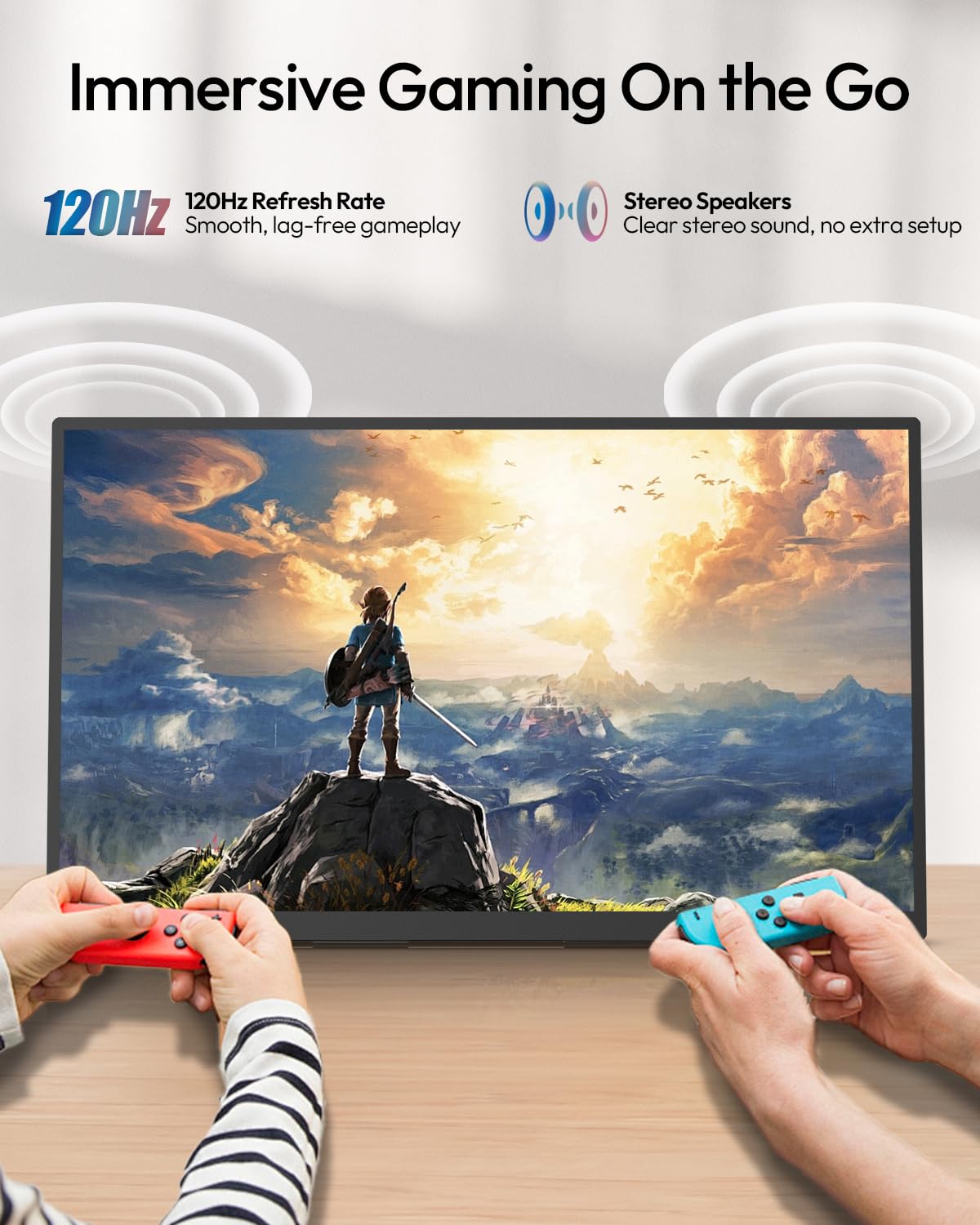 Amazon.co.jp: MESWAO 23.8インチ ポータブルモニター 120Hz 1080P FHD 