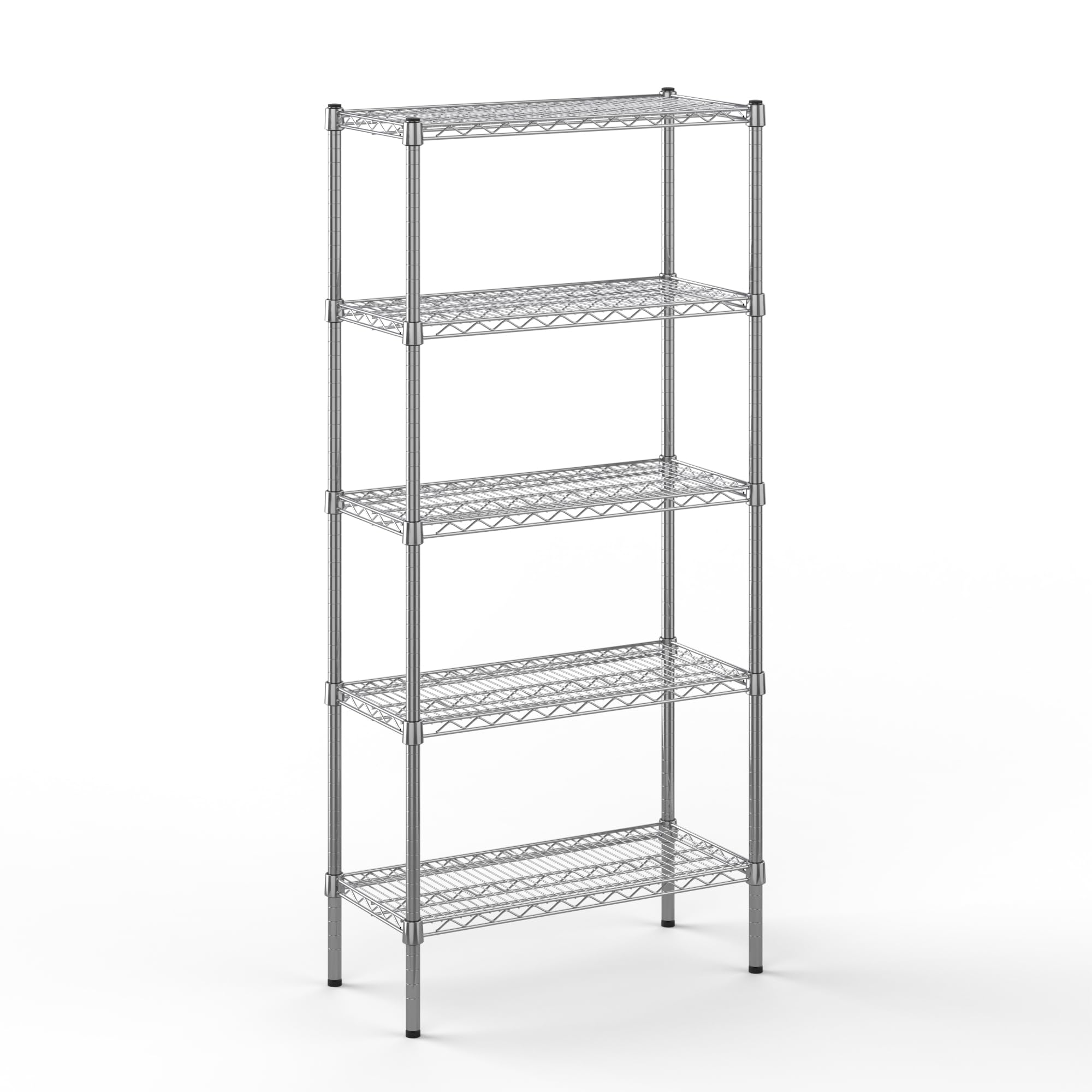 14" Deep x 30" Wide x 64" Height Wire Shelving Kit | 5-Tier | NSF Commercial Storage Rack Unit