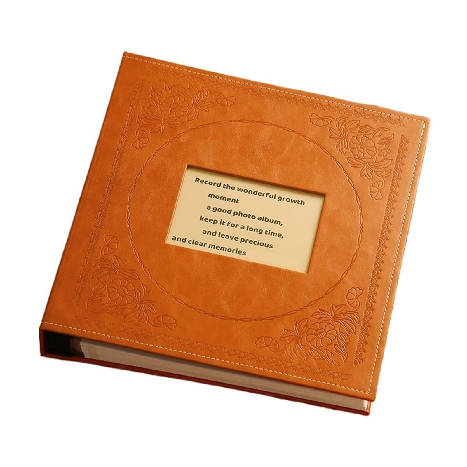 Álbum de fotos de 5 pulgadas con 800 bolsillos, intersticiales, con funda de cuero for recuerdos infantiles, álbum familiar(Color 03)