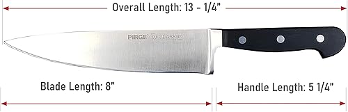 Miniatura 2 de Cuchillo de chef profesional 8 pulgadas negro clásico 8 "hoja de acero inoxidable forjado cuchillo de cocina cocinero cuchillo para cocinar triple