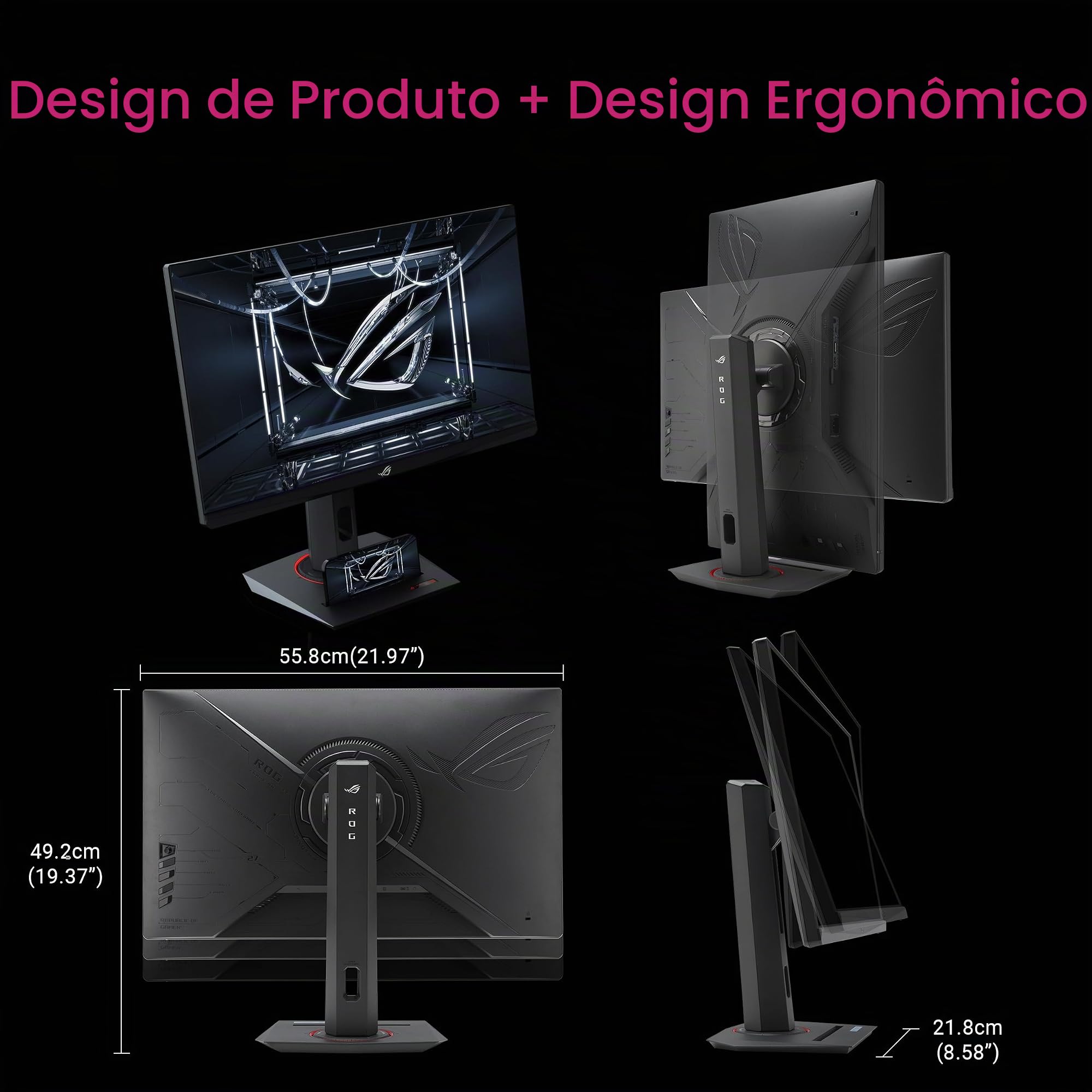 ASUS ROG Strix Monitor de jogos USB-C HDR400 de 24,5 polegadas