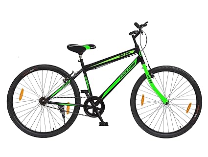 Cockatoo Travis Series 26T Mtb Road Bicycle Without Gear Single Speed With Power Brake,Frame 18 Inches|| 10+ Years|| (Diy Installation, 1 Year Warranty) (T3-Green), Unisex
