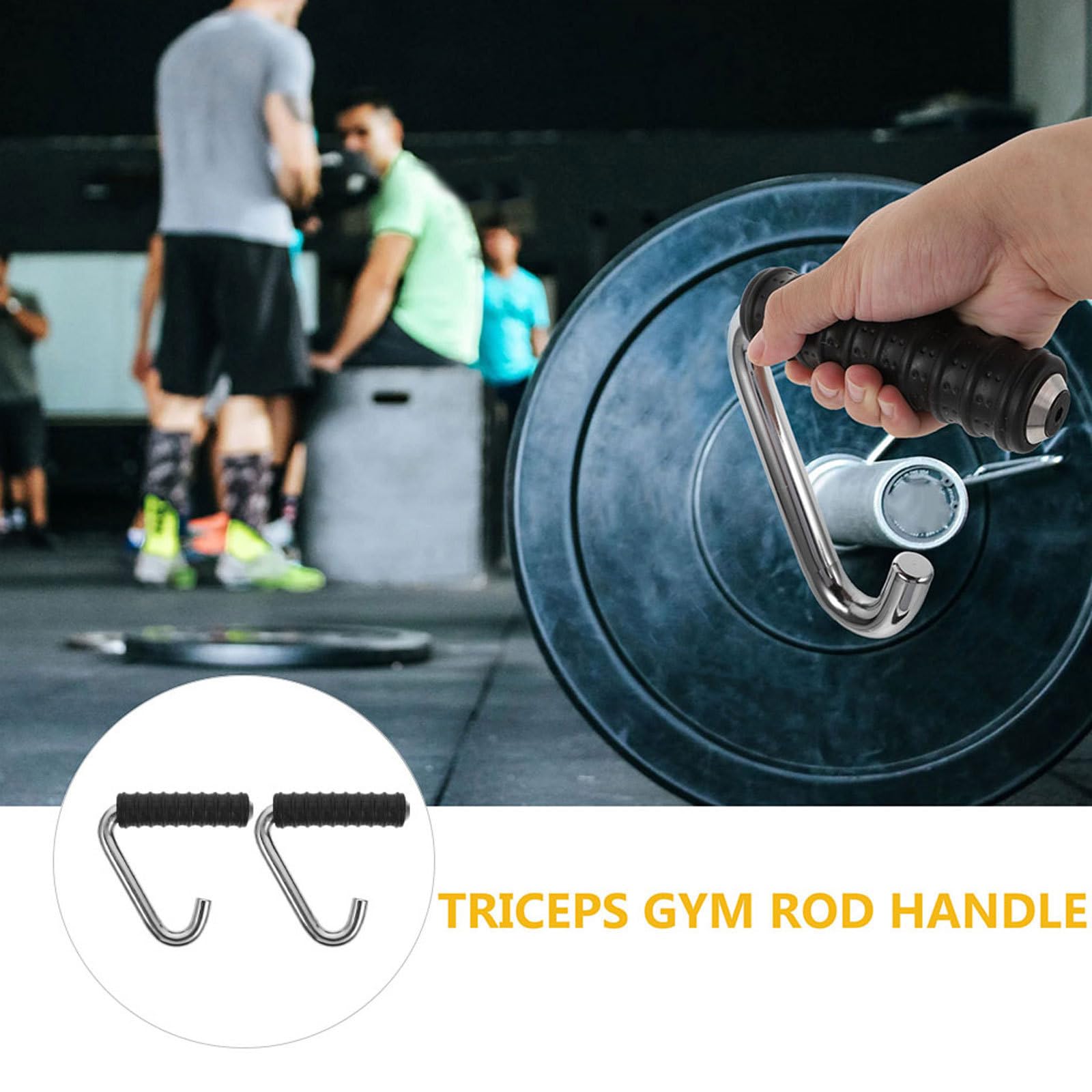 VICASKY Kensui Praktische Trainingsgriffe Fitness Griffe 2 Stück aus Stahl und Tpr für Bizeps und Rückenübungen für Kraftaufbau im Fitnessstudio und Hause