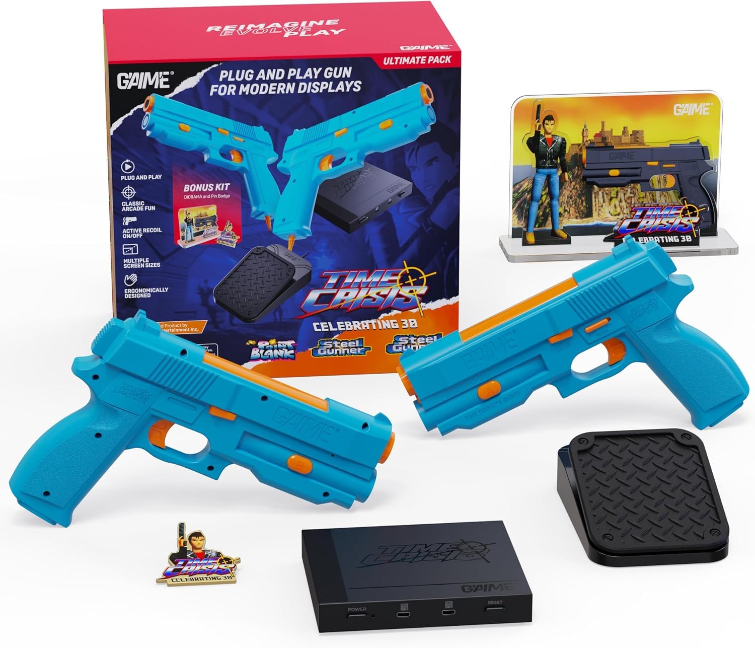 Amazon.com: G'AIM'E Ultimate Lightgun Arcade System – 2 Player