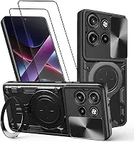 Capa para Edge 60 Neo e Edge 50 Neo Motorola Moto Capinha à prova de choque - com protetor de tela, suporte para anel