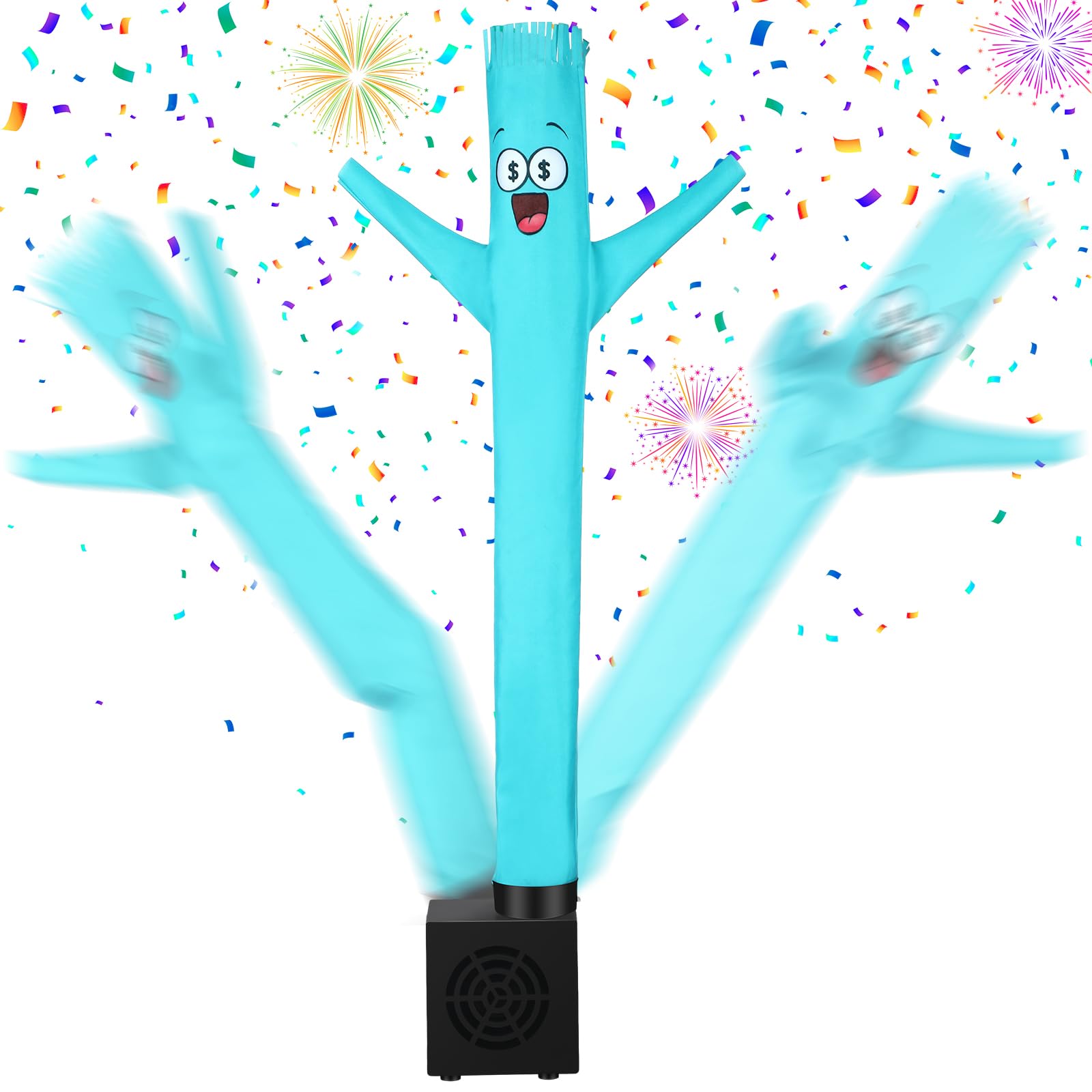 Poen Easter Gifts for Kids Mini Wacky Waving Inflatable Tube Guy with Blower Gag Toy Gift Inflatable Tube Man Birthday Desktop Decor Dancing Blow up