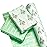 WRAPAHOLIC 30 Inch Reversible Green Christmas Wrapping Paper - 30 Inch x 33 Feet - Watercolor Green Christmas Tree Wrapping Paper with Metallic Foil Shine for Holiday, Party, Celebration