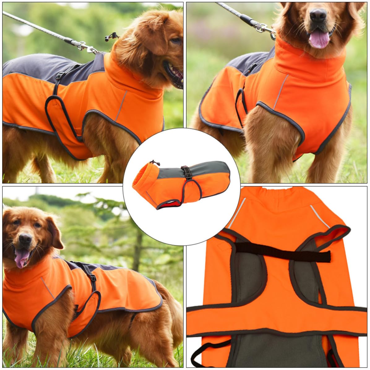 Operitacx 2 Pièces Manteau pour Chien Imperméable et Chaud, Gilet