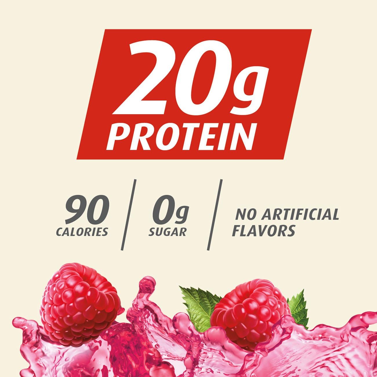 Premier Protein Clear Protein Drink, Raspberry, 16.9 fl oz Bottle, (12 Count)